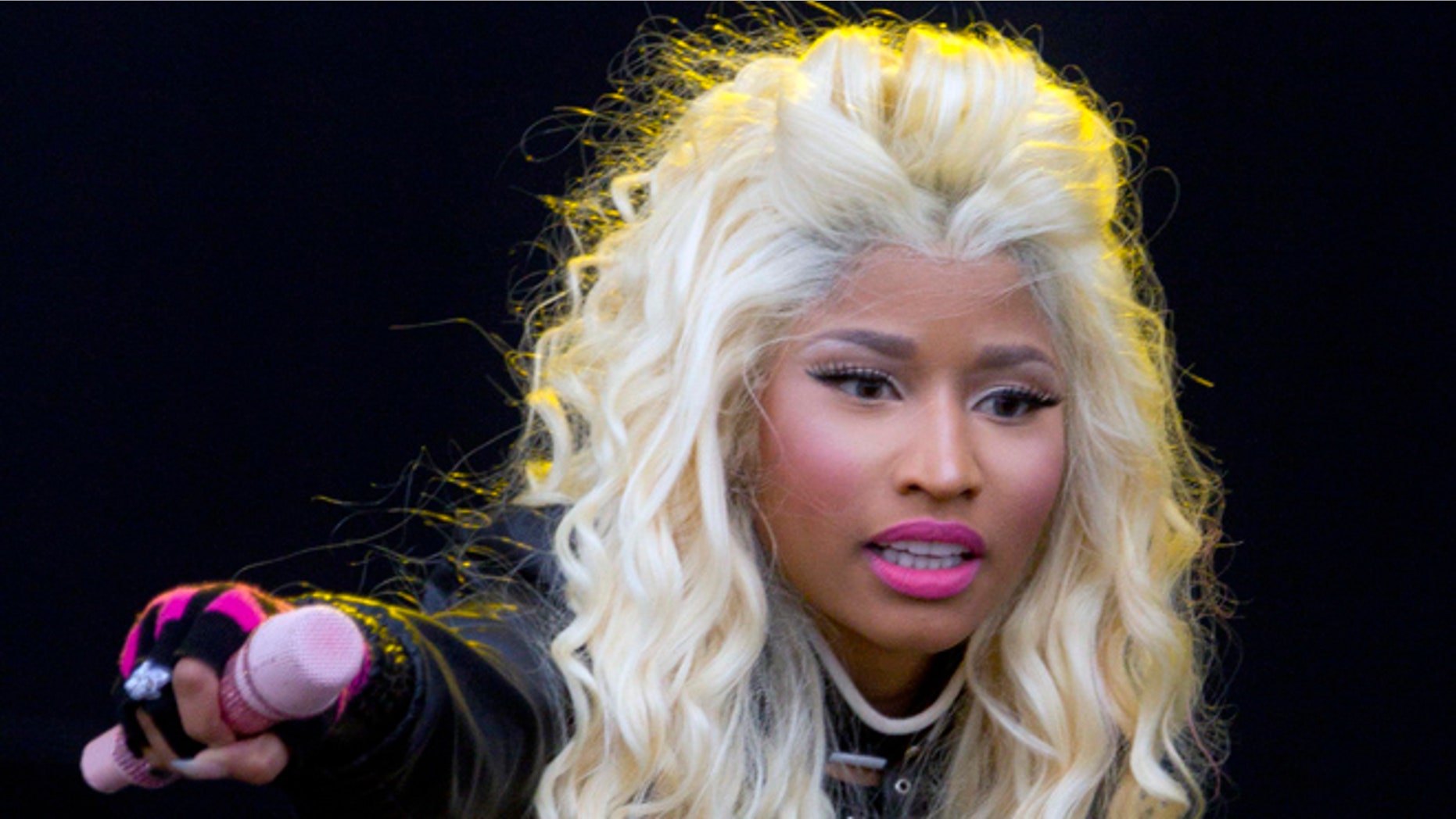 June 23, 2012: In this file photo, singer Nicki Minaj performs on stage at the Radio One Hackney Music Festival in Hackney marshes, east London.
