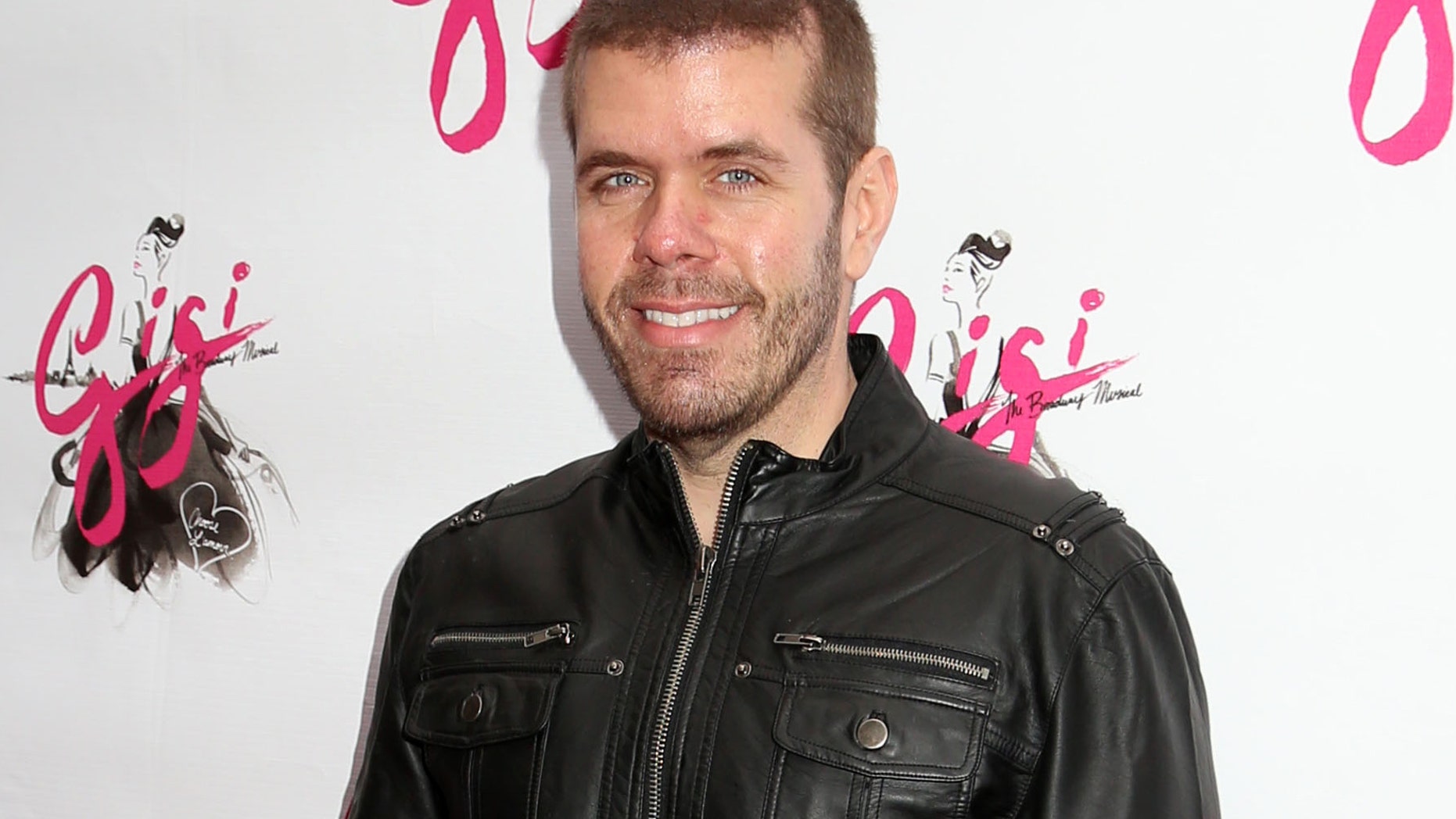 Perez Hilton attends the Broadway opening night of "Gigi" on April 8, 2015.