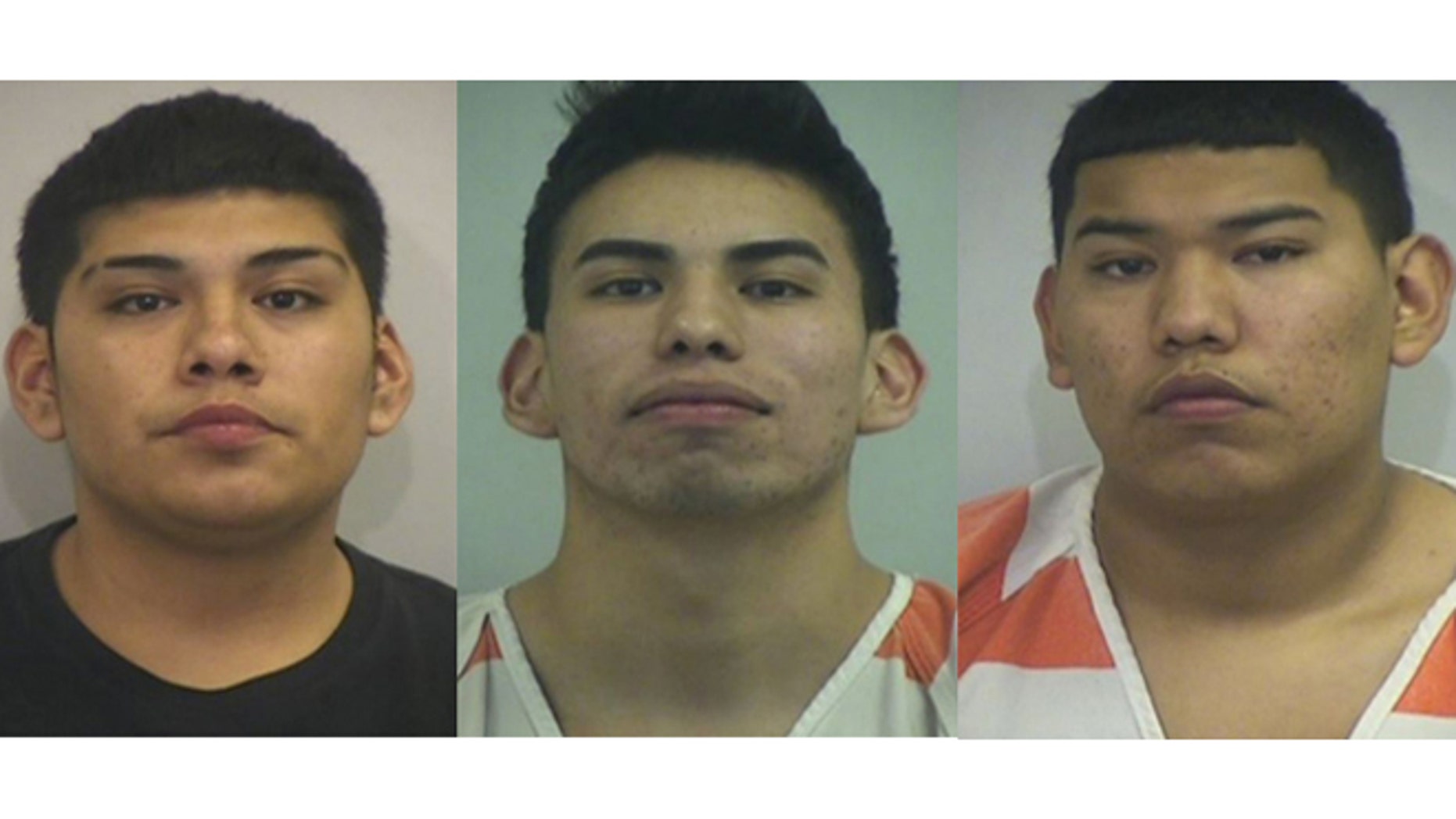 The Perkins brothers. From left: Thomas, Jesse and Edward Perkins. (Photos: Irving City Jail)