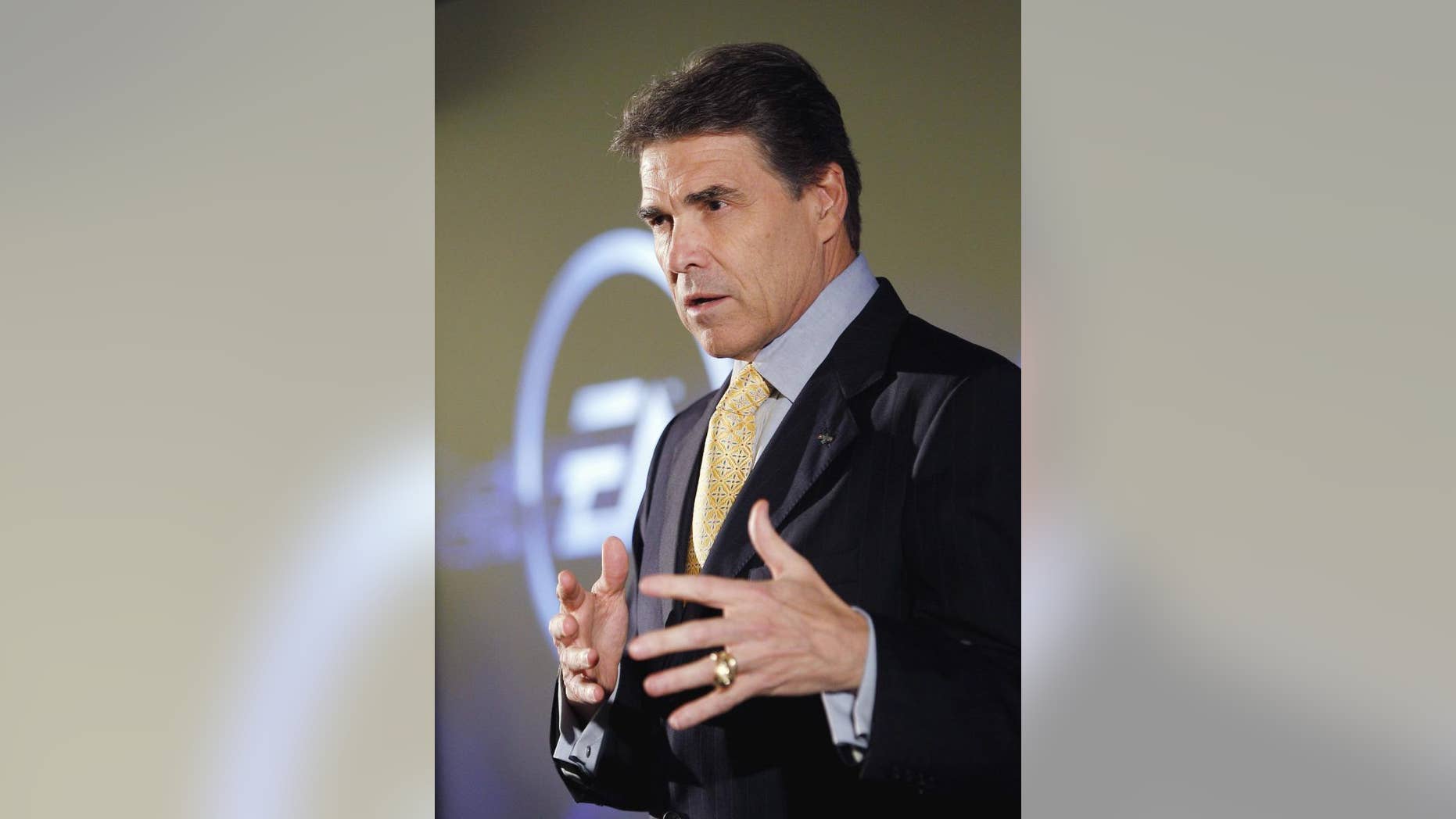 Texas Gov. Rick Perry speaks during a news conference in Austin, Texas on July 18. (AP Photo/Eric Gay)