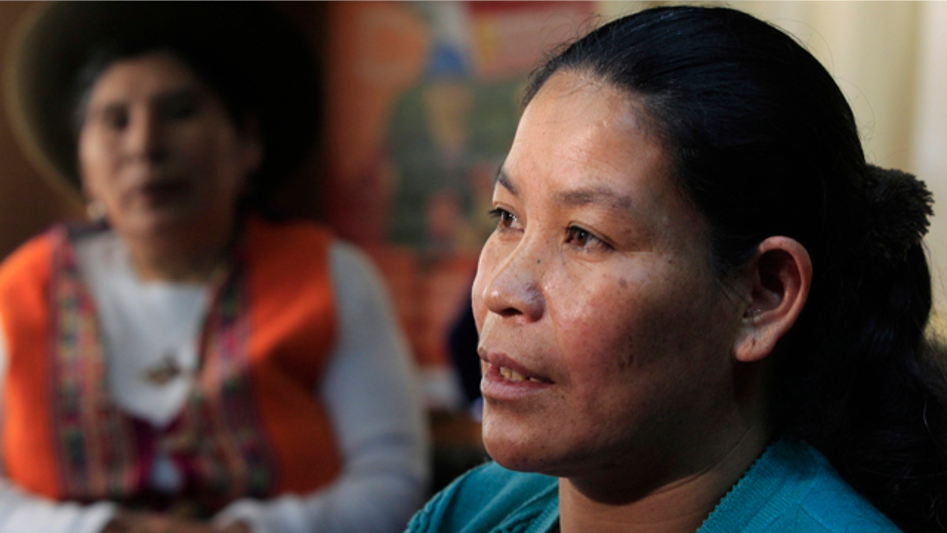 Nov. 22, 2011- Aurelia Paccohuanca talks during an interview in Lima, Peru. Paccohuanca, who heads the Association of Women Affected by Forced Sterilization in Cuzco, says she was among the victims of forced sterilization 15 years ago shortly after the birth of her fourth child. More than 2,000 women have issued formal complaints about being forcibly sterilized under a program created by then-President Alberto Fujimori to dramatically lower Peru's birth rate.