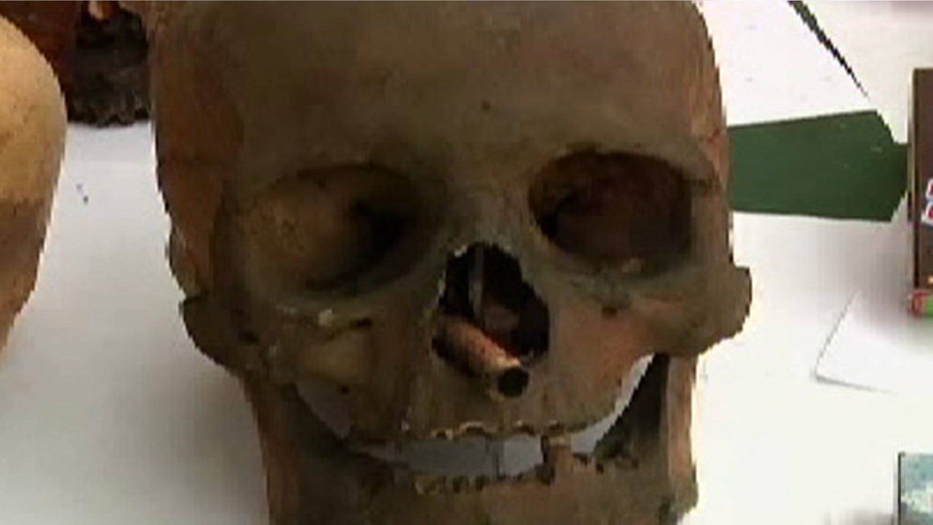 Police officers were astonished when they found a large number of human skulls inside the home of a man living in Downtown Lima, Peru.