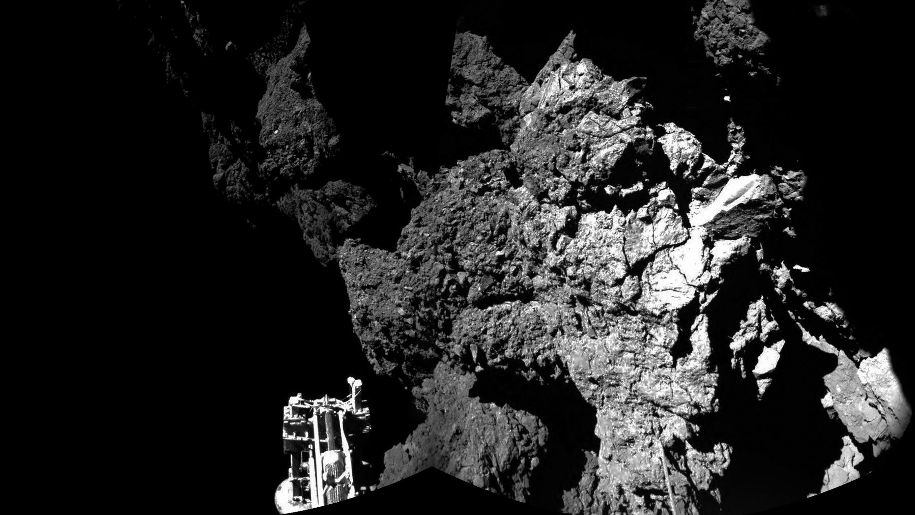Comet surface image taken by Philae lander.