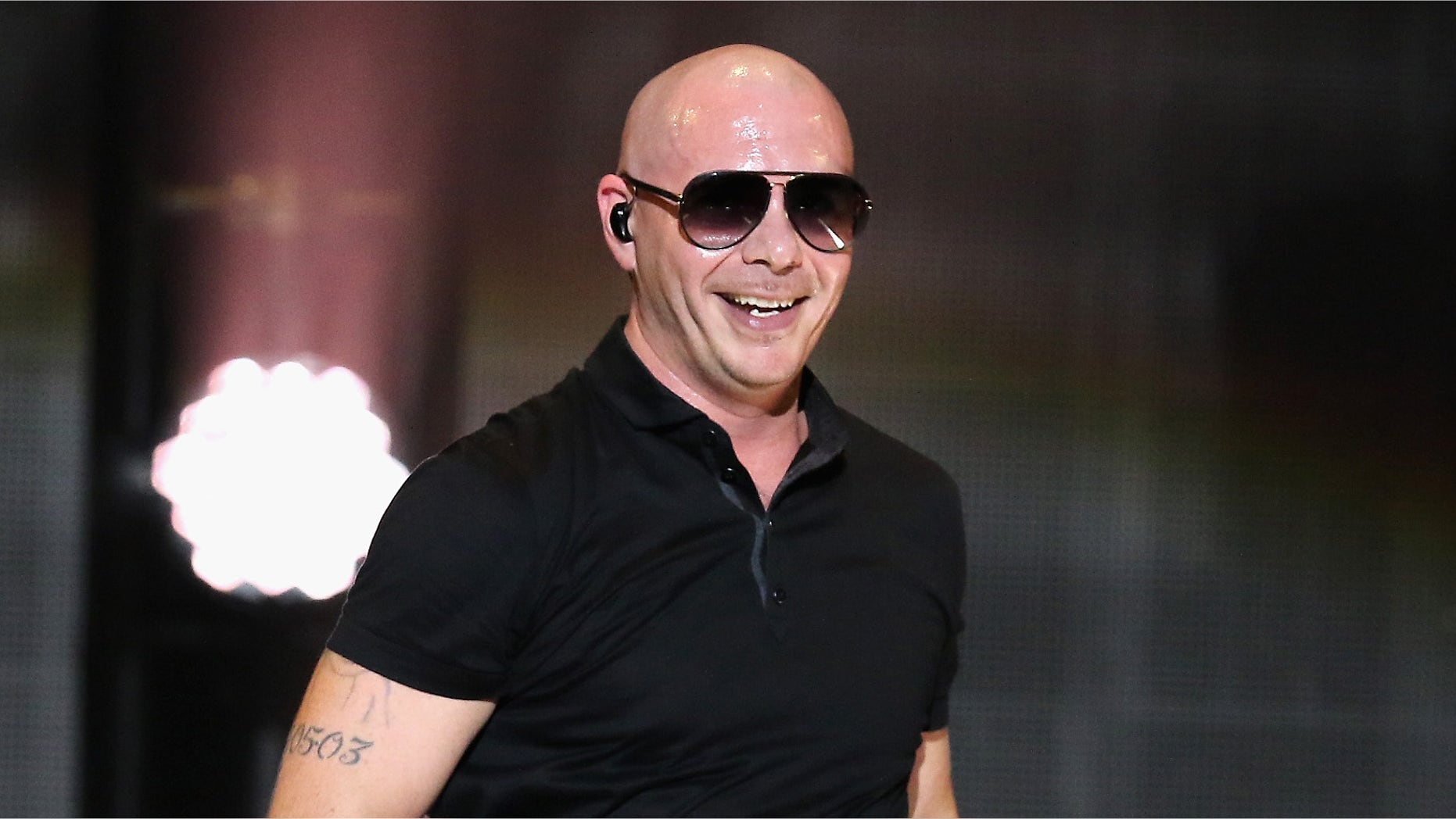 Pitbull at American Airlines Arena on November 7, 2015 in Miami, Florida.