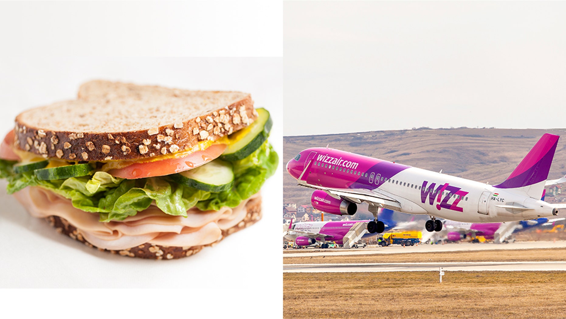 During the flight a passenger claimed that his turkey ham sandwich "didn’t taste like turkey", before flying into a rage when seeing the word "ham" on the label.
