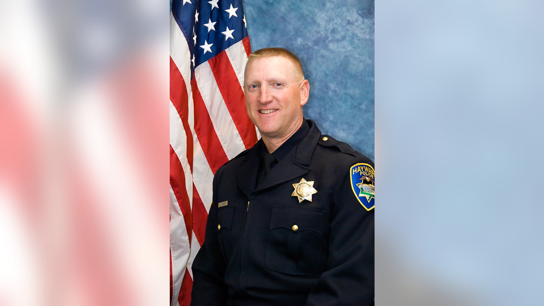 This is an undated image released by the Hayward Police Department shows Sgt. Scott Lunger. Lunger was shot and killed during an early morning traffic stop Wednesday, July 22, 2015, and authorities say the shooter has not been arrested. Lunger was shot about 3:15 a.m. after he stopped a white Chevrolet pickup that was swerving on the road and driving erratically. (AP Photo/Hayward Police Department)