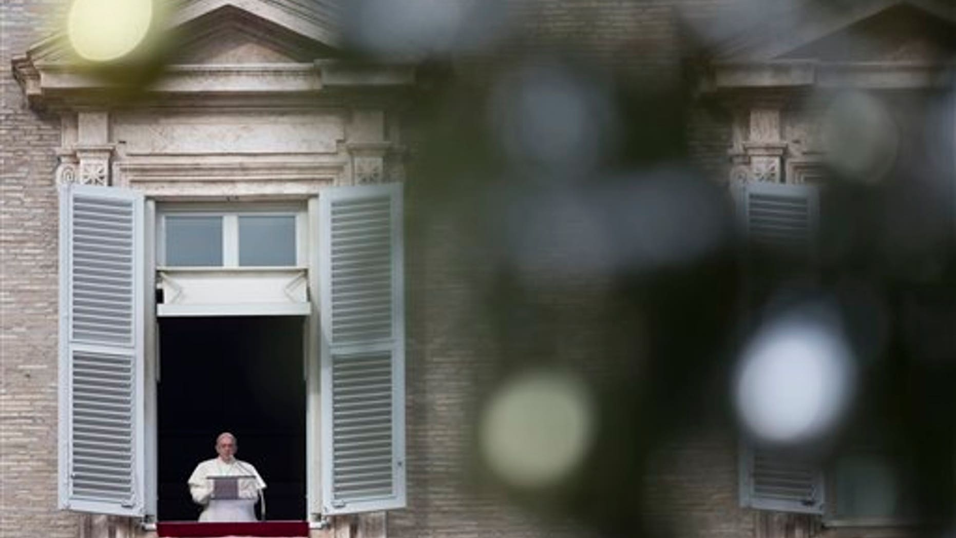 Pope Francis announced Sunday that he would travel to Israel, the West Bank and Jordan on May 24-26, his first visit to the Holy Land and one that comes amid a new U.S. push for peace between Israel and the Palestinians. (AP Photo/Alessandra Tarantino)