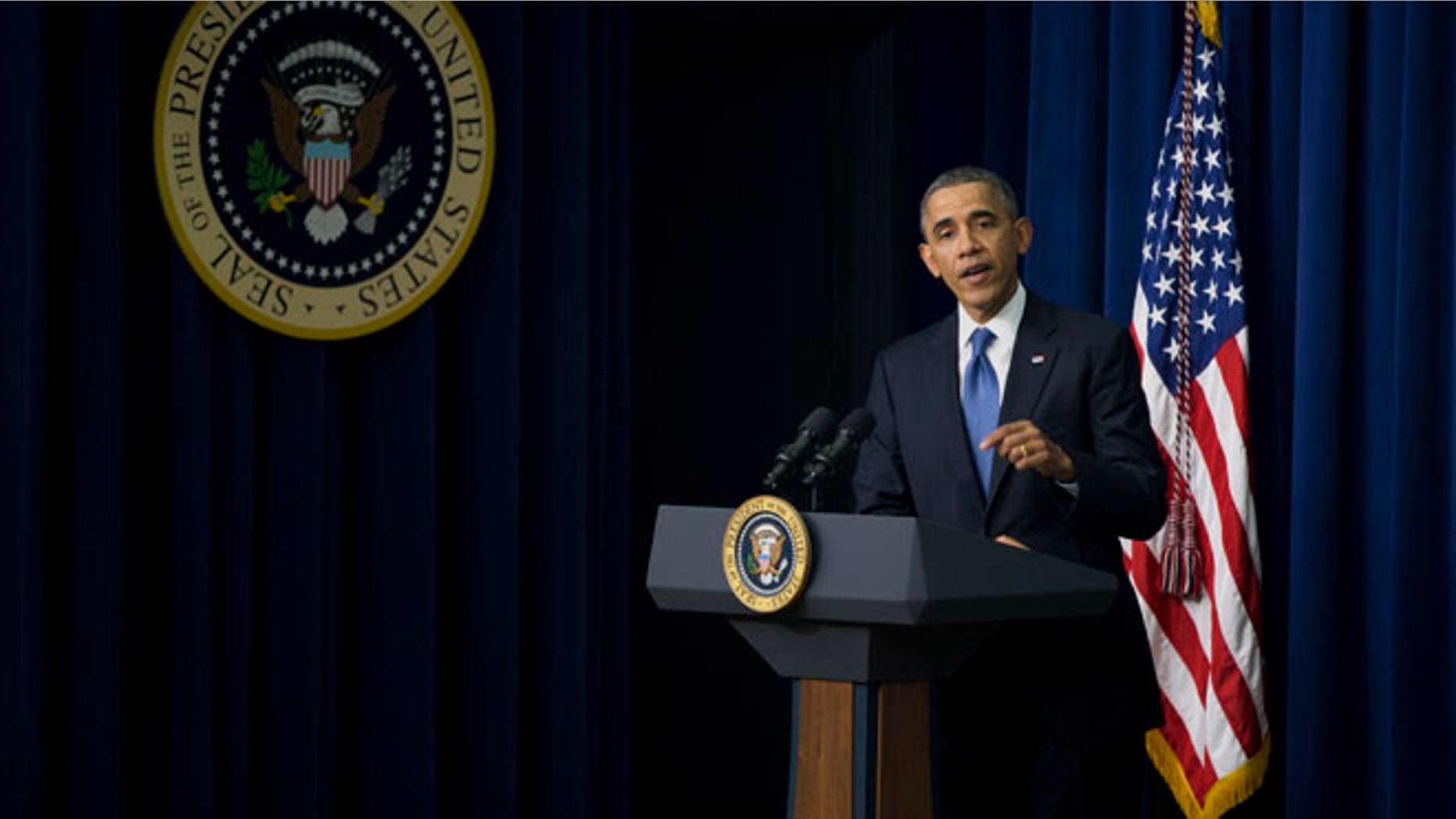 President Obama speaks to a White House Youth Summit event, Wednesday, Dec. 4, 2013, in the South Court Auditorium in the Eisenhower Executive Office Building on the White House complex in Washington.
