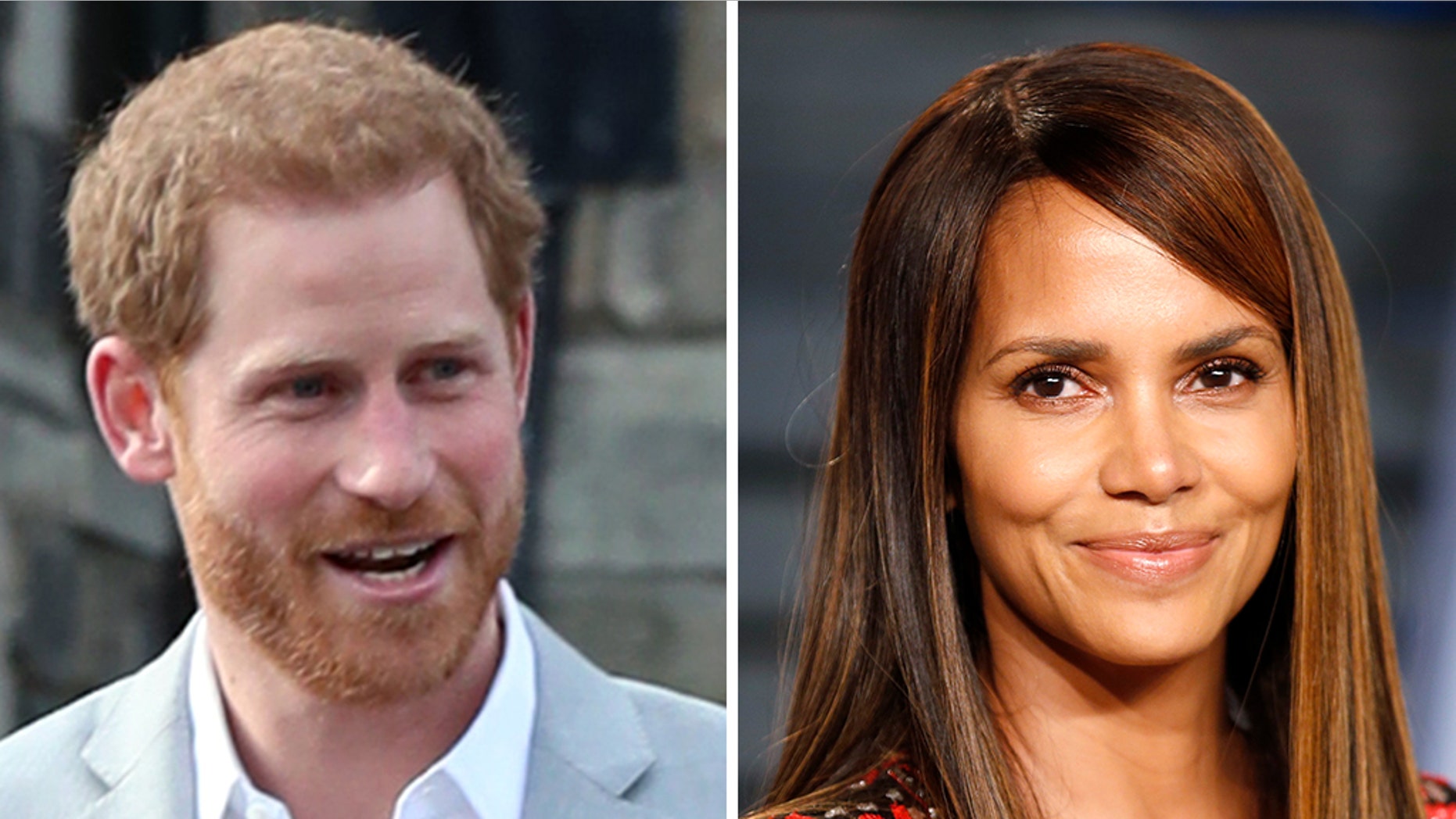 Halle Berry busted Prince Harry for once hanging a photo of her in his teenage dorm room.