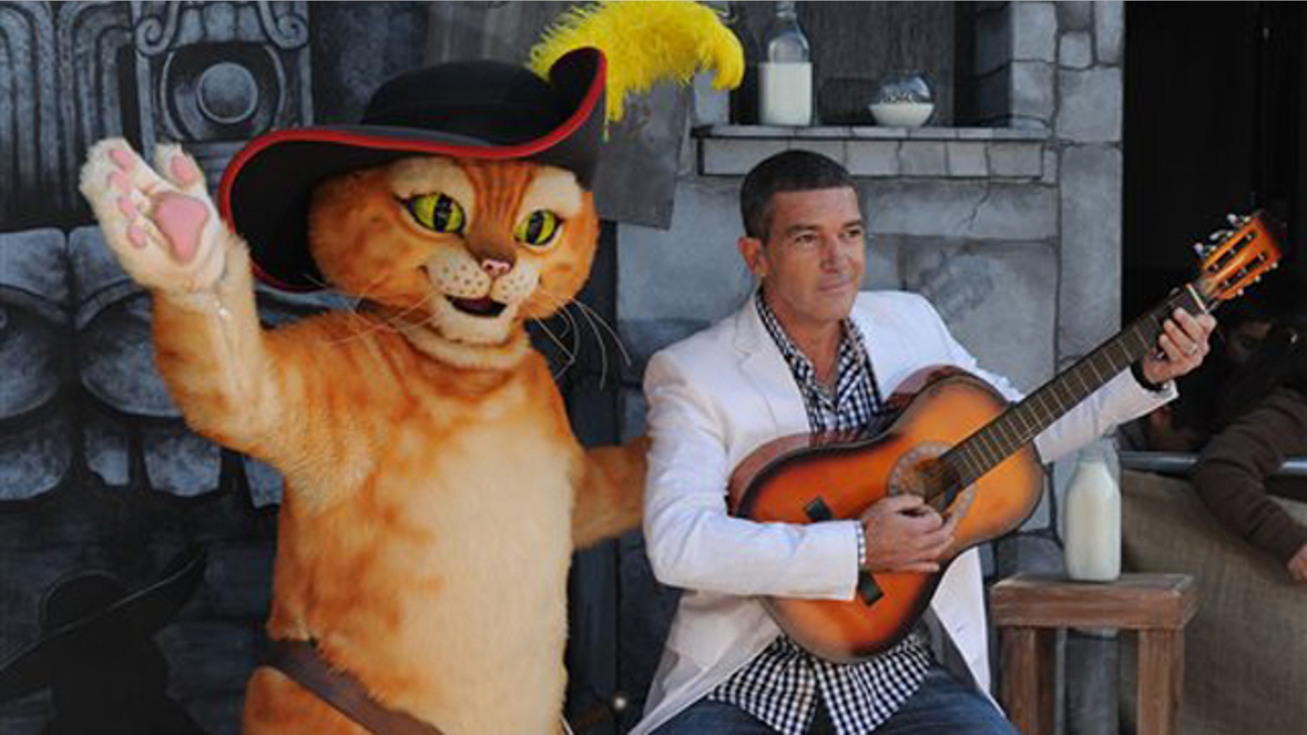 Oct. 22, 2011: Antonio Banderas arrives at the premiere of "Puss In Boots" Sunday, Oct. 22, 2011, at The Regency Village Theater in Los Angeles. "Puss In Boots" opens in theaters on Oct. 28, 2011.