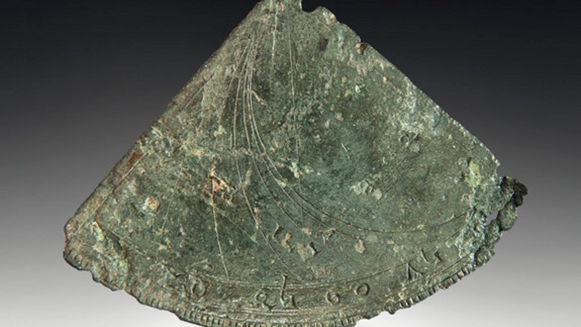 This horary quadrant was used to measure the time of day by calculating the altitude of the sun.