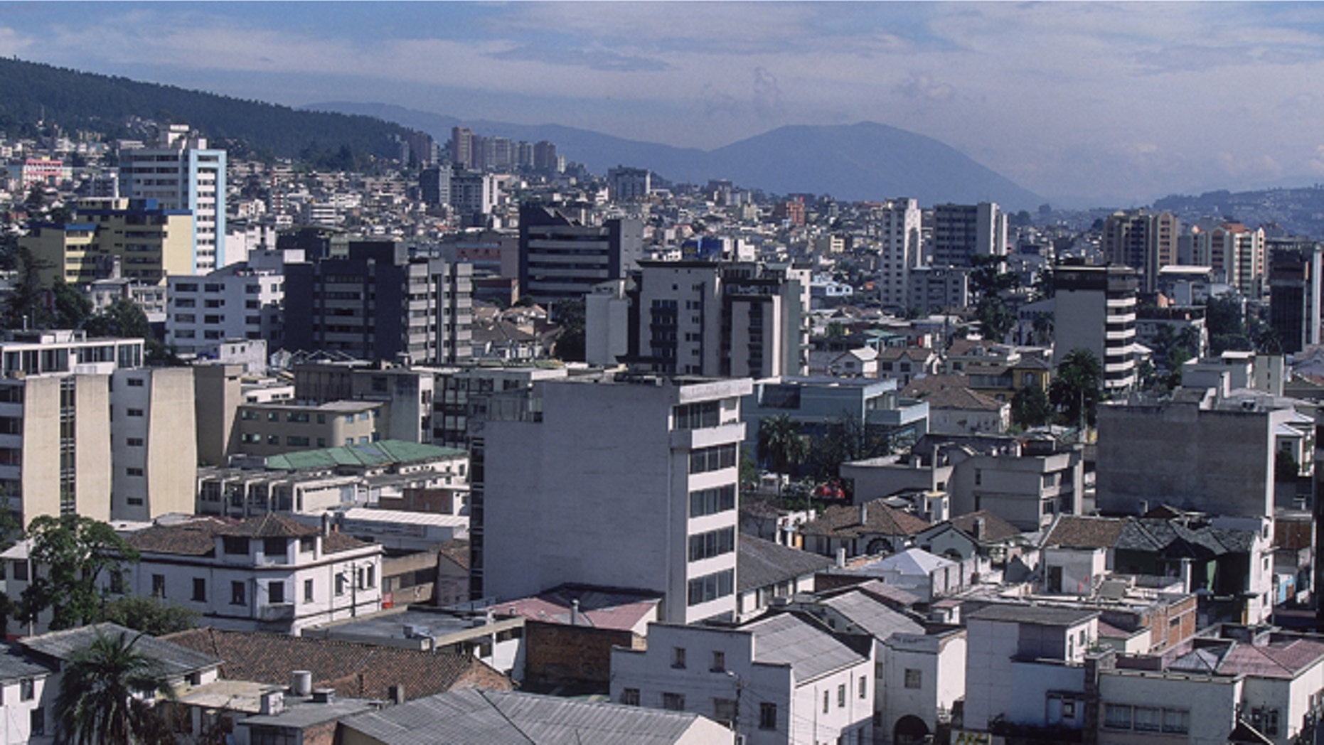 General view of the Ecuadorian city of Quito.