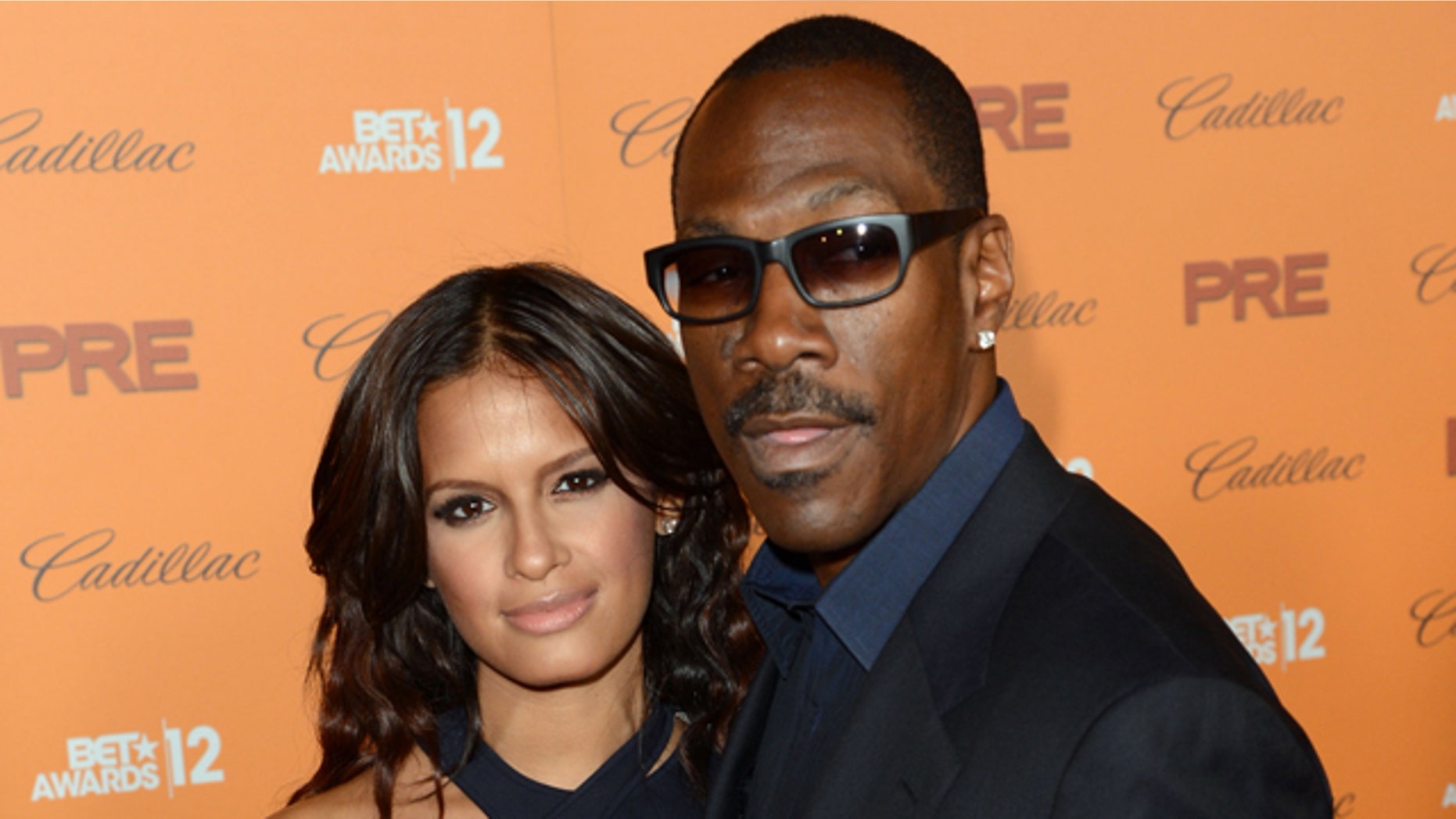 LOS ANGELES, CA - JUNE 30: (L-R) TV personality Rocsi Diaz and actor Eddie Murphy arrive at Debra Lee's Pre-BET Awards Celebration during the 2012 BET Awards at Union Station on June 30, 2012 in Los Angeles, California. (Photo by Jason Merritt/Getty Images For BET)