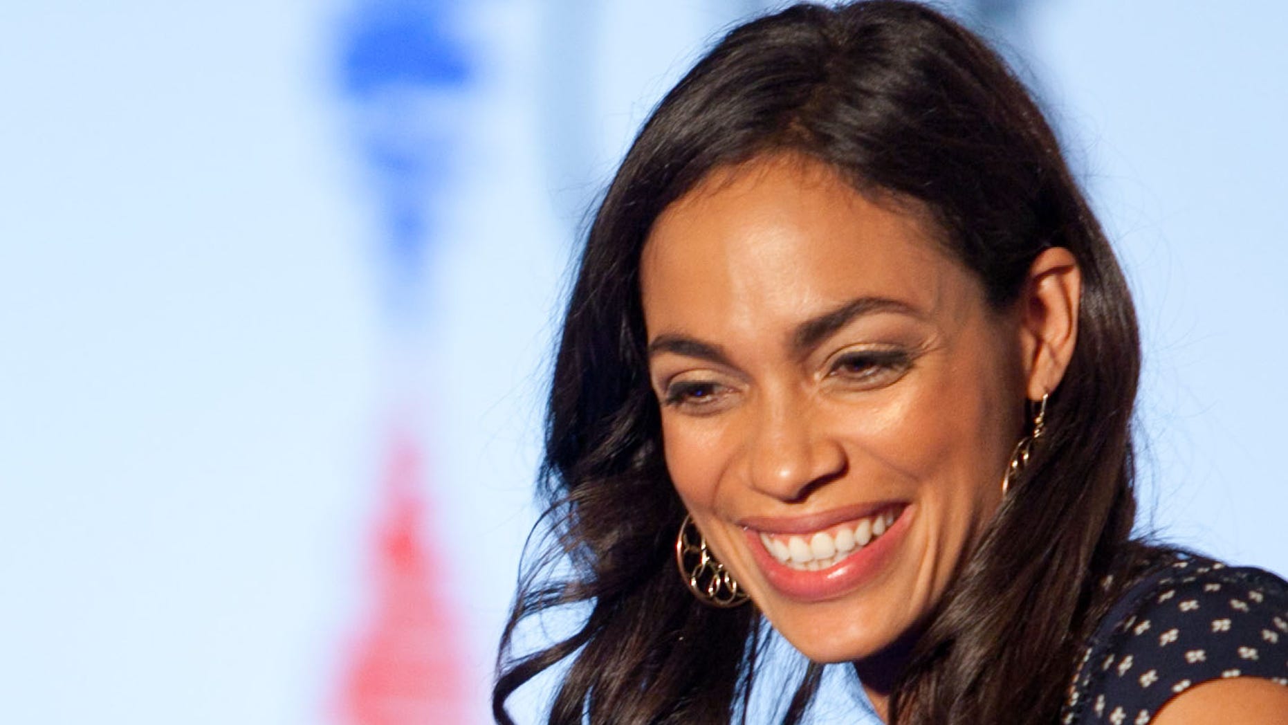 CHARLOTTE, NC - SEPTEMBER 05: Actress Rosario Dawson (L) and musician will.i.am attend The Huffington Post Spotlight On Job Creation Event at Ritz-Carlton Hotel on September 5, 2012 in Charlotte, North Carolina. (Photo by Jason Arthurs/Getty Images)
