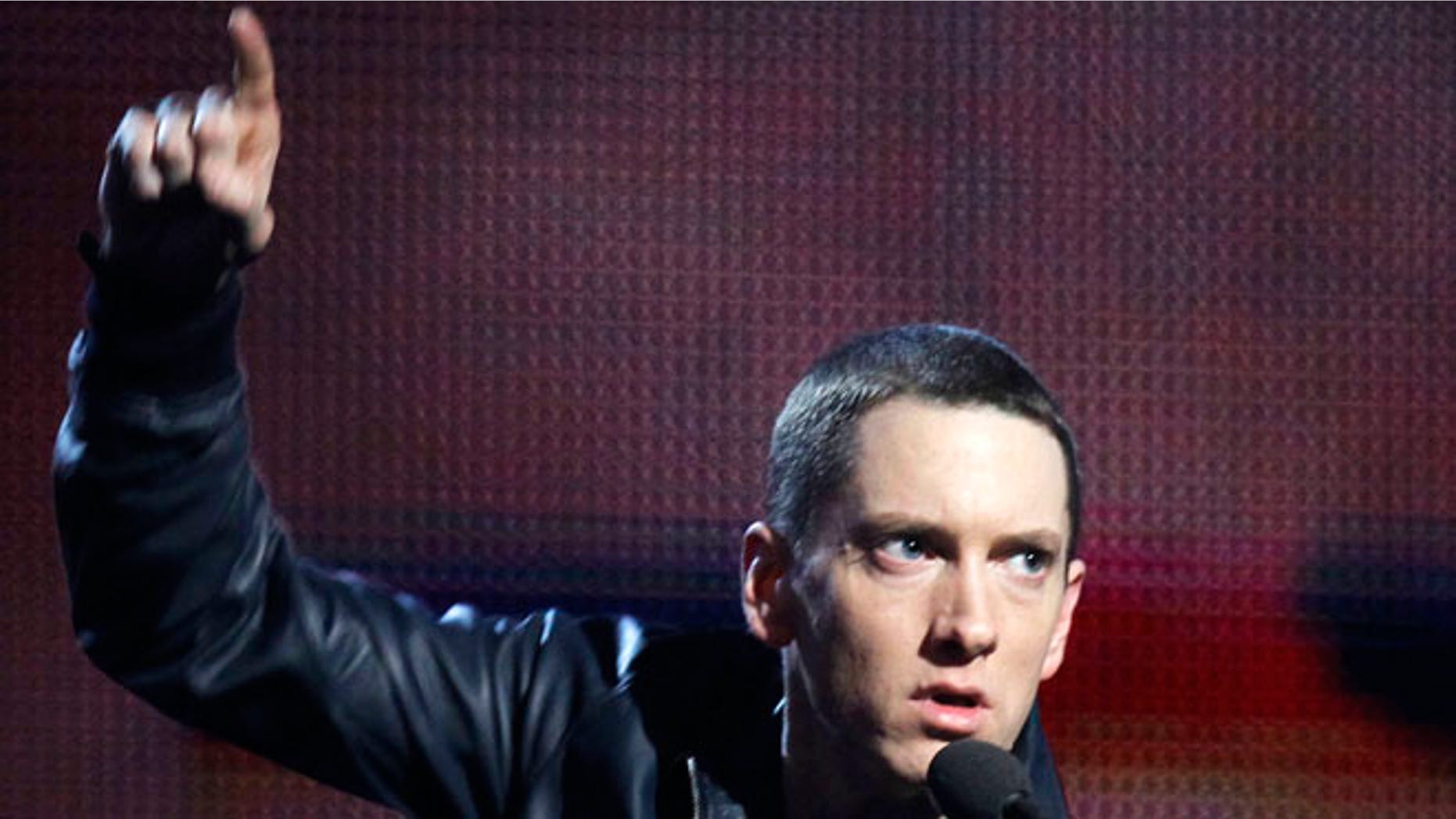Feb. 13, 2011: Eminem accepts his award for Best Rap Solo Performance for "Not Afraid" at the 53rd annual Grammy Awards in Los Angeles, California.