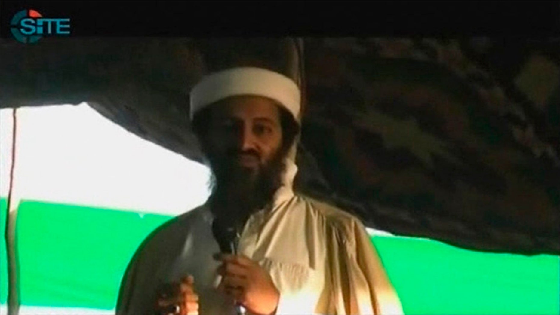 Sept. 12, 2011: Former Al-Qaeda chief Osama bin Laden is seen in this still image taken from a video.