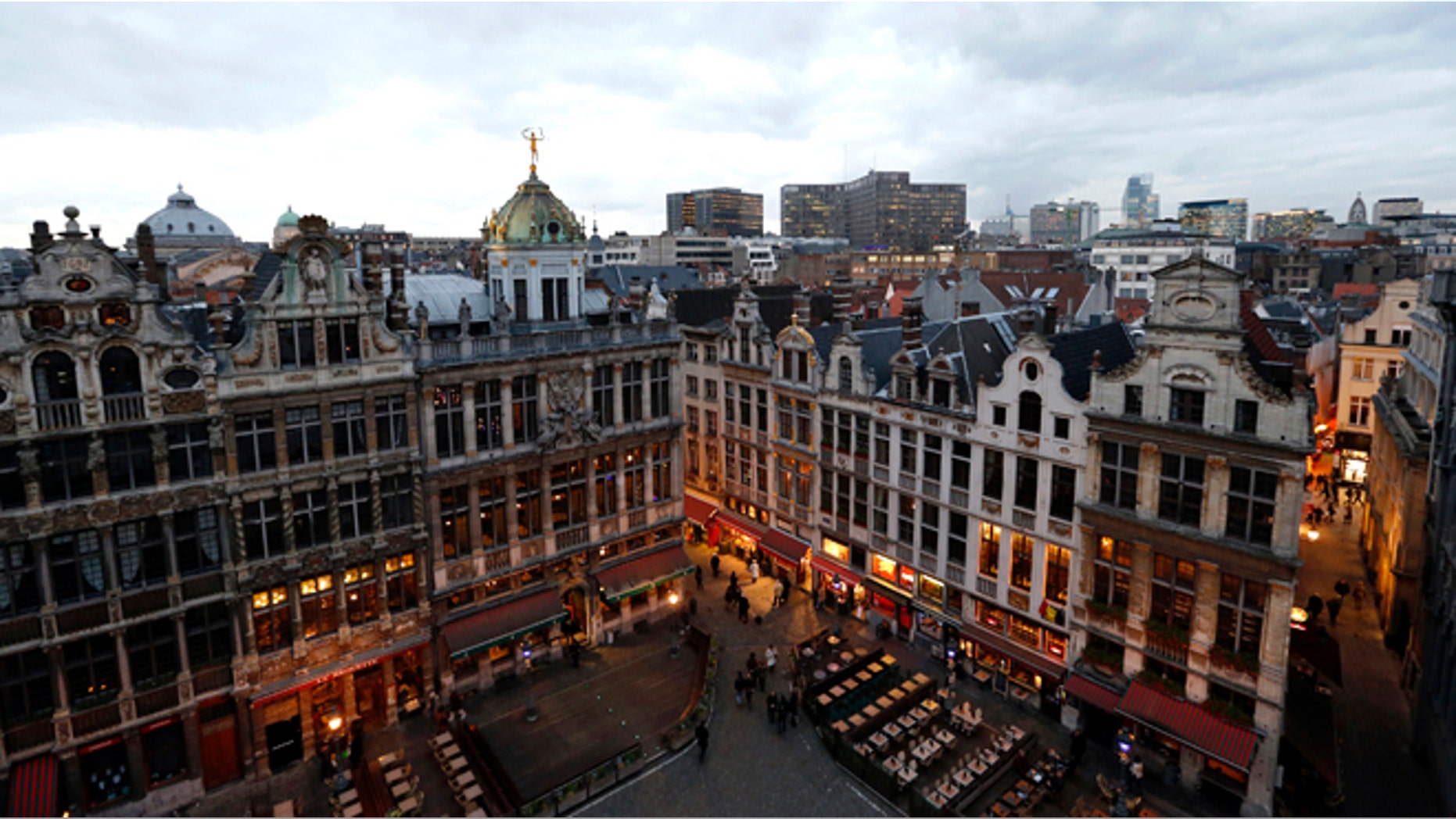 A view of the Brussels' Grand Place.
