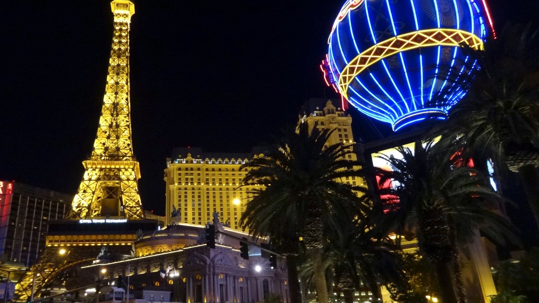 Night view of the Strip boulevard and the Tour Eiffel replica in Las Vegas, Nevada August 22, 2012. REUTERS/Charles Platiau