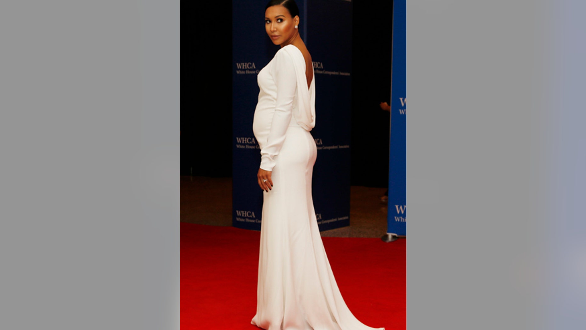 Actress Naya Rivera arrives for the annual White House Correspondents' Association dinner in Washington April 25, 2015.