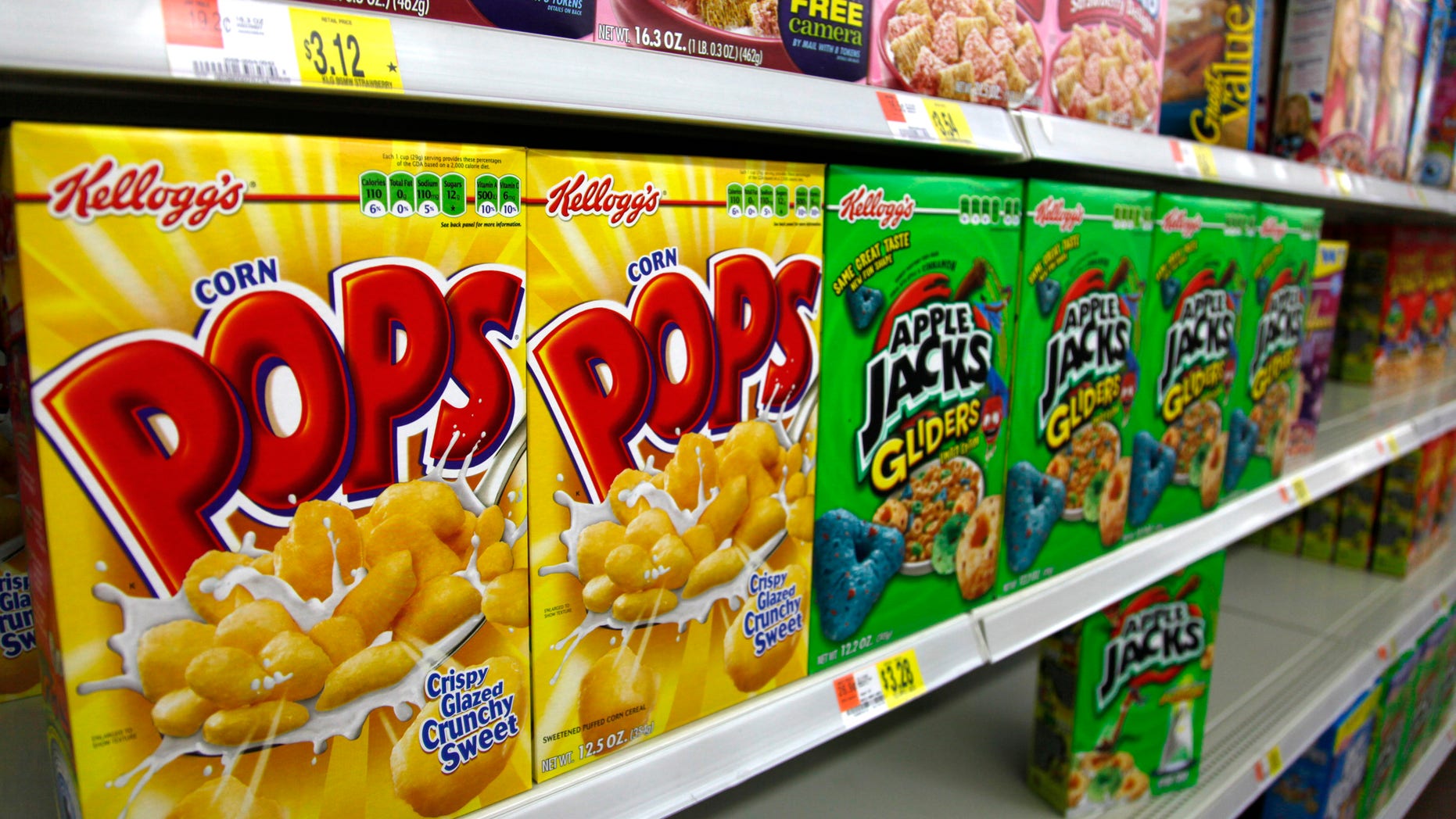 Boxes of cereal are displayed on a store shelf. (REUTERS/Rick Wilking)