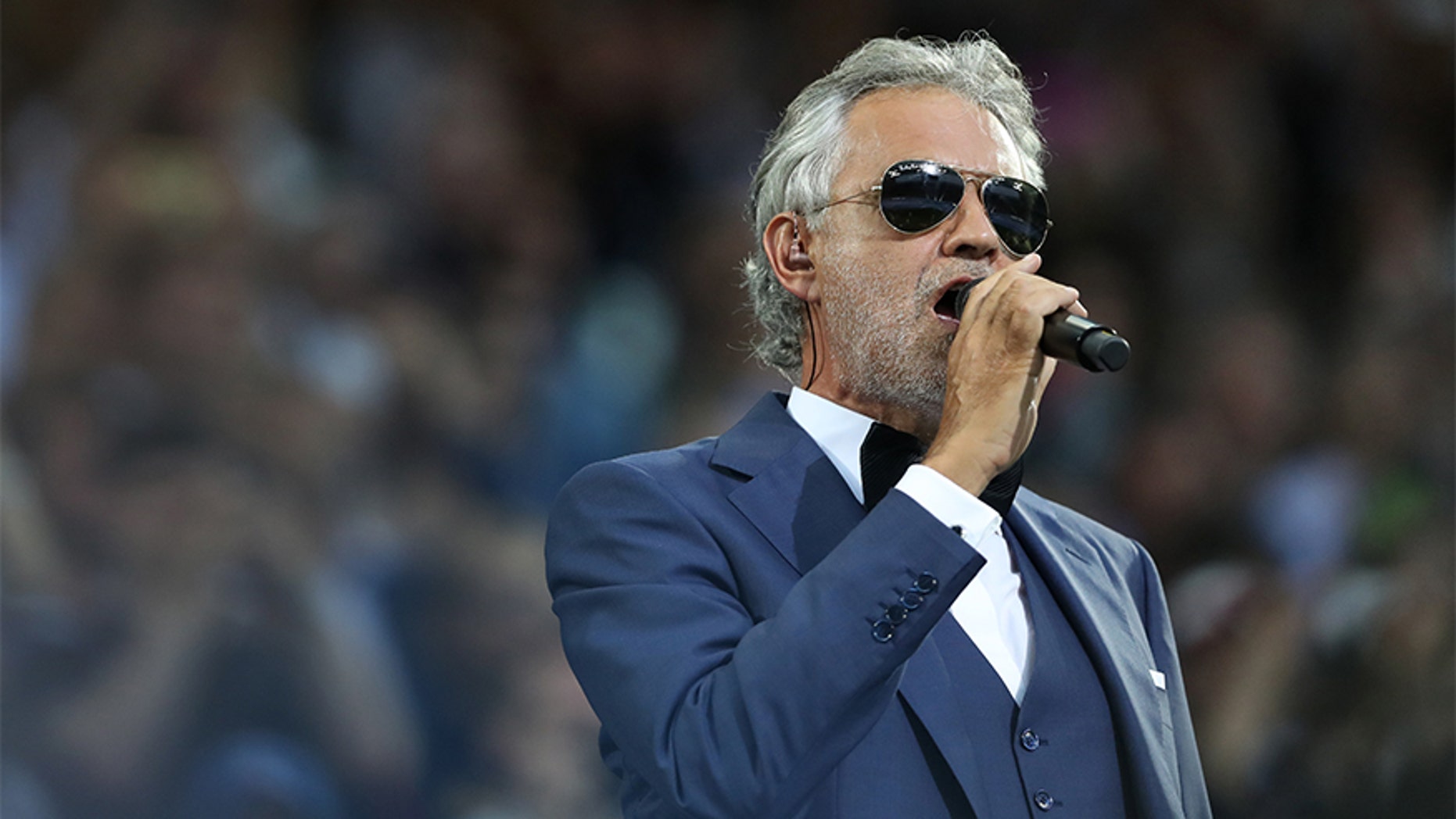 Andrea Bocelli was hospitalized Thursday.