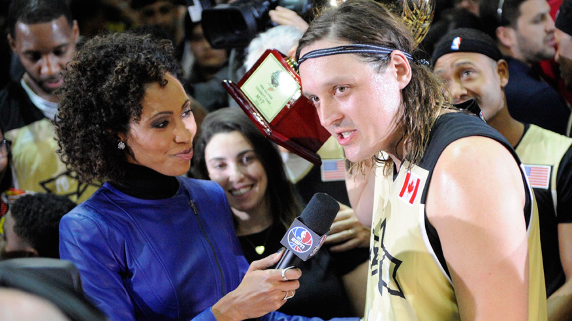 Sage Steele interviews Canada's Win Butler.