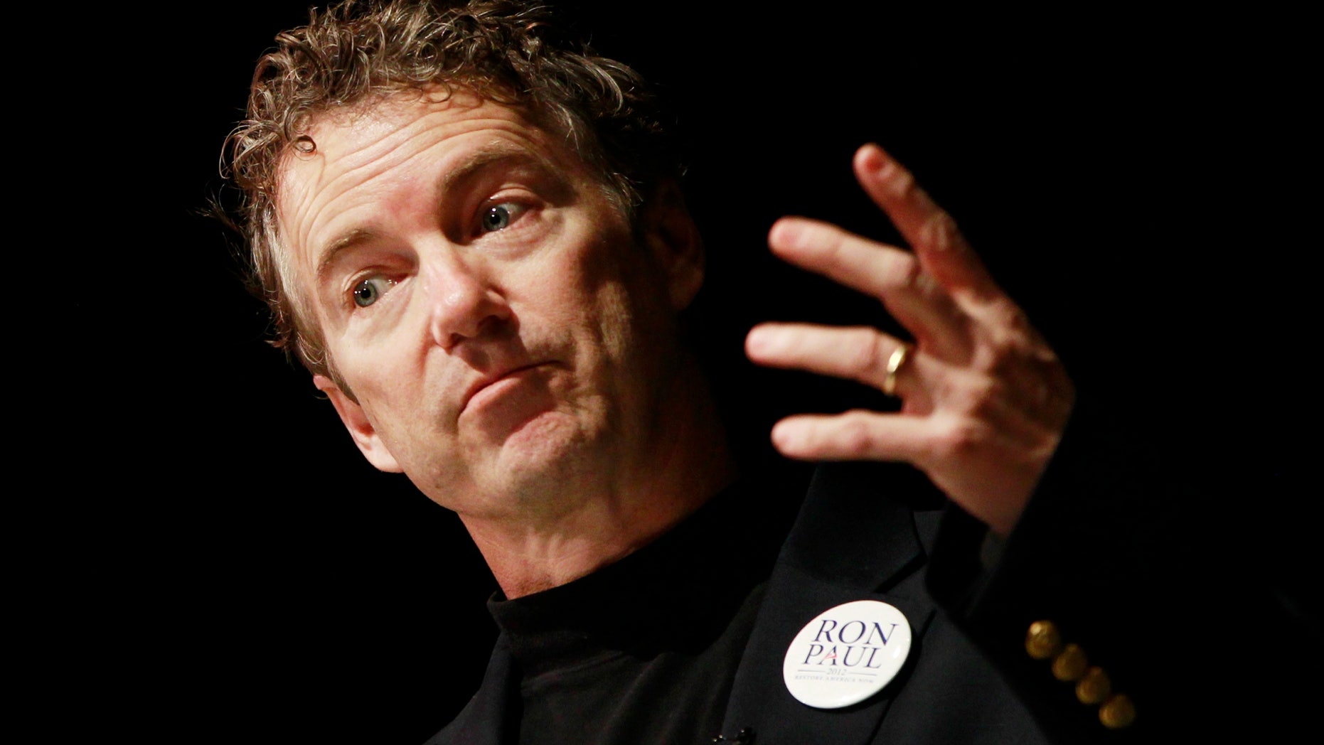 FILE: Jan. 7, 2012: Sen. Rand Paul, R-Ky., campaigns for his father, GOP presidential candidate Rep. Ron Paul, R-Texas in Nashville, Tenn.