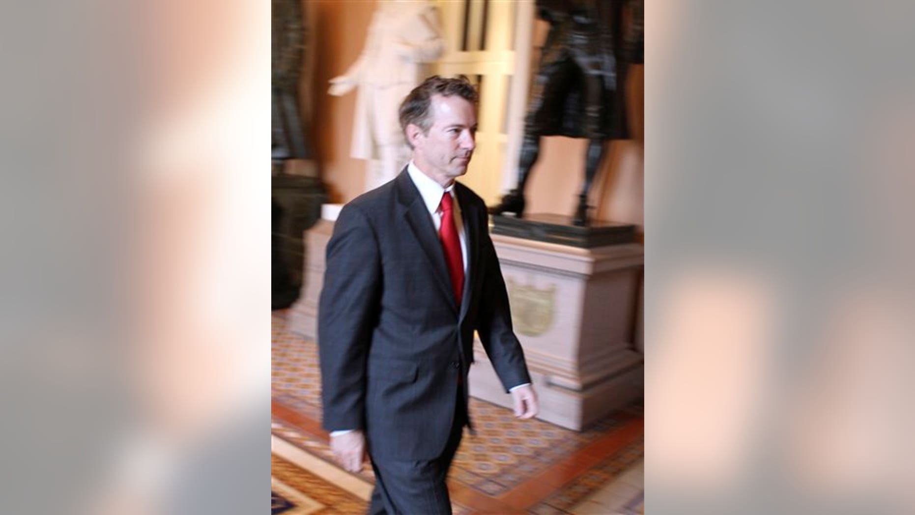 Rand Paul walks through the U.S. Capitol on November 15 (AP Photo/Harry Hamburg)