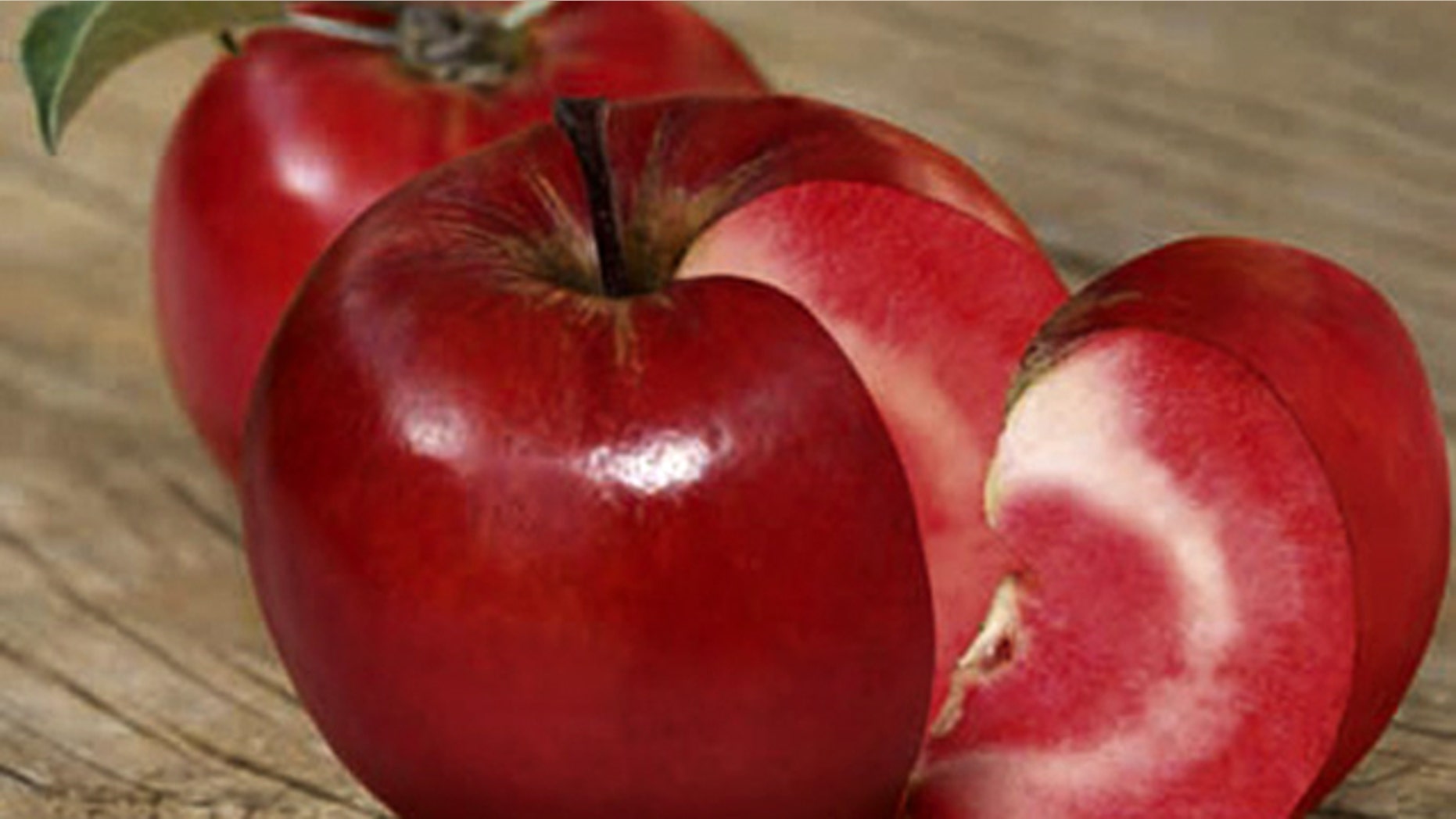The world's first red-fleshed apple, the Redlove, has rosy-red flesh with a beautiful pattern running through it, thanks to genetic modification.