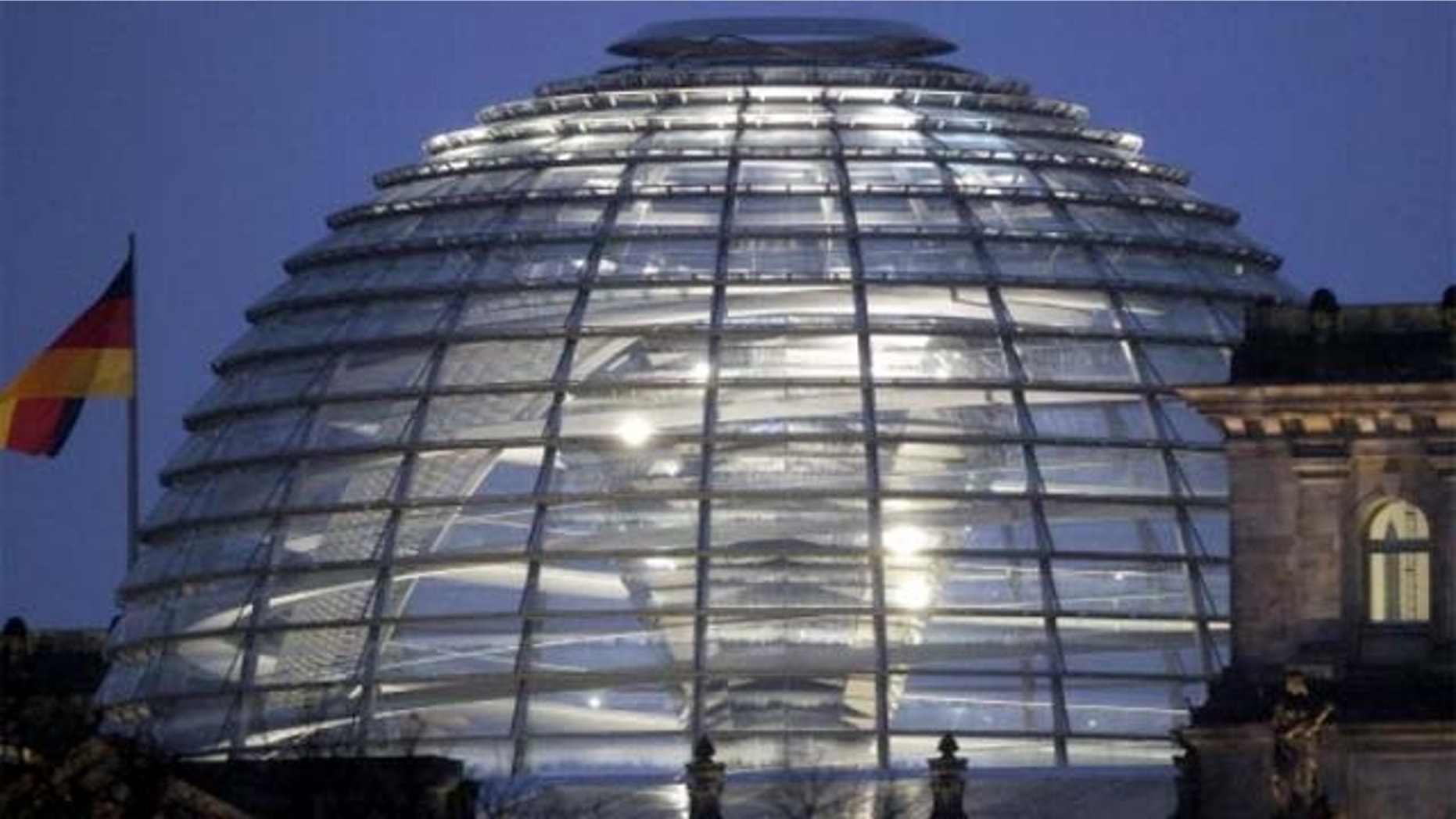 The dome of the Reichstag in Berlin, Germany.
