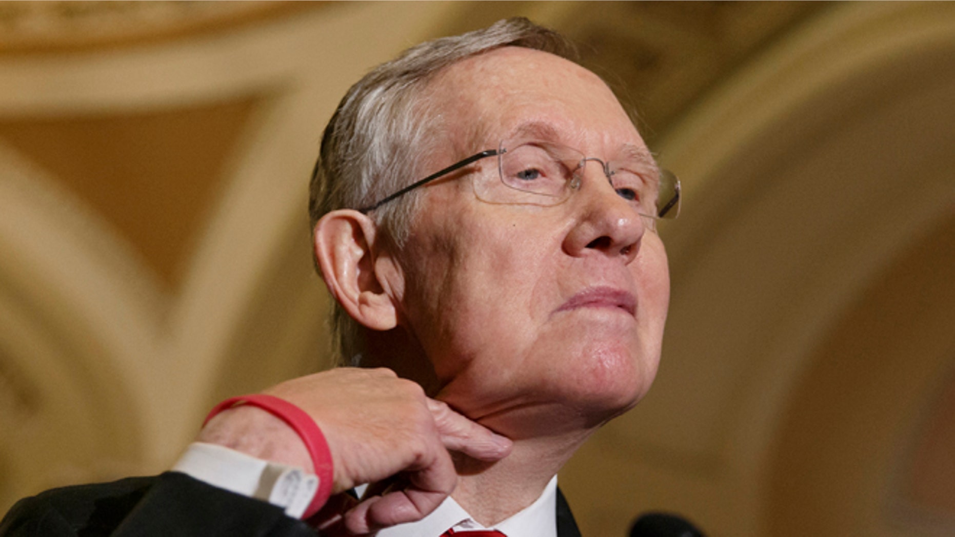 FILE: March 11, 2014: Senate Majority Leader Harry Reid, D-Nevada, on Capitol Hill in Washington, D.C.