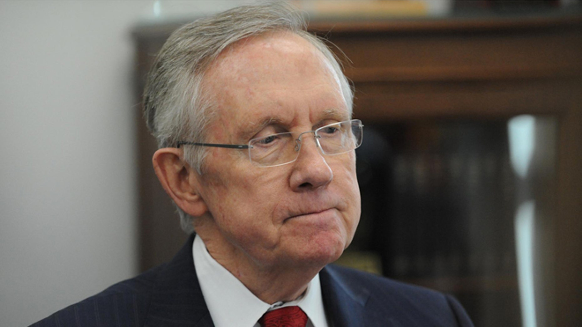FILE: Dec. 5, 2013: Senate Majority Leader Harry Reid, D-Nev., during an interview in his office in Reno, Nev.