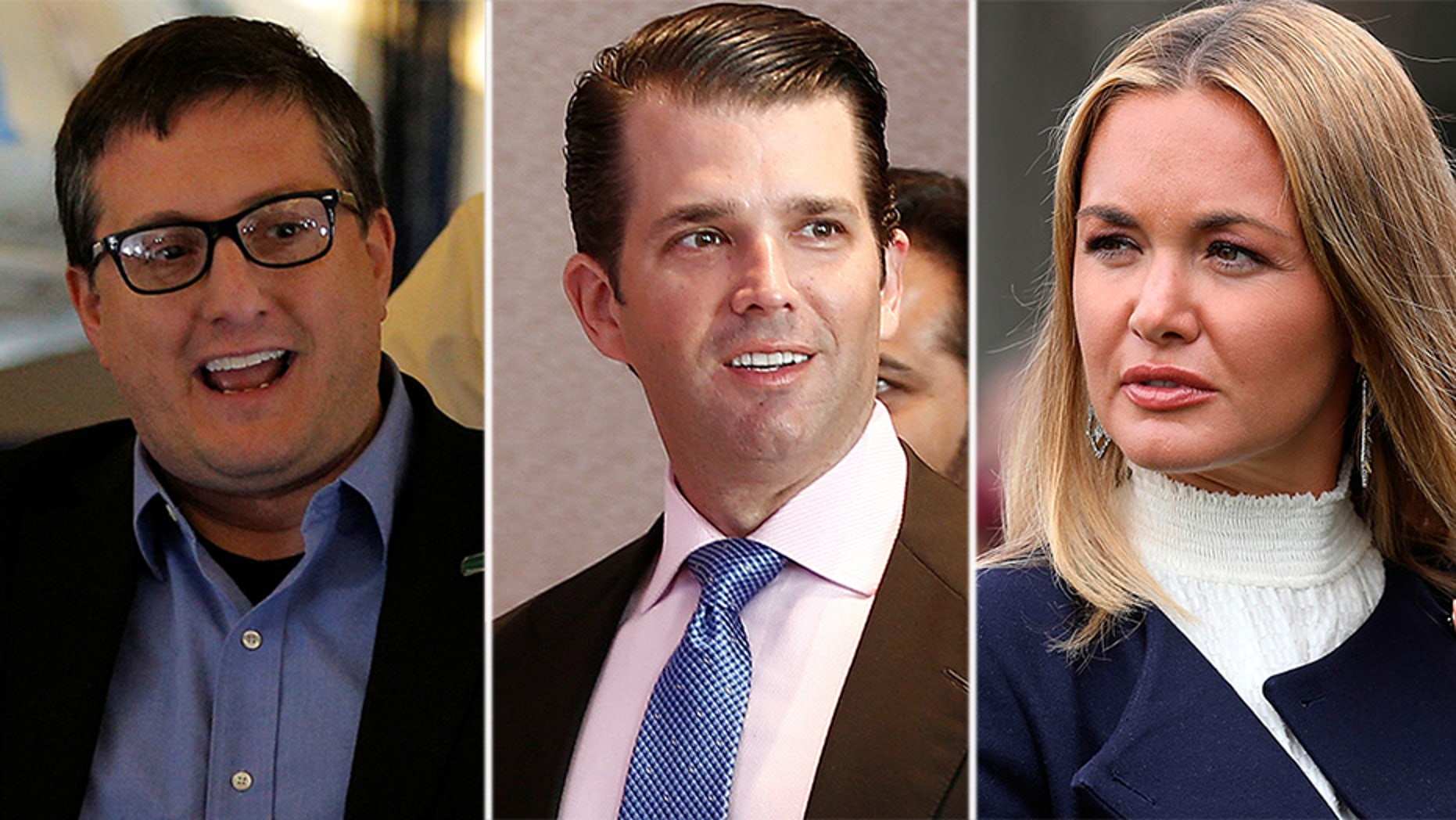 Philippe Reines, Donald Trump Jr., and Vanessa Trump.