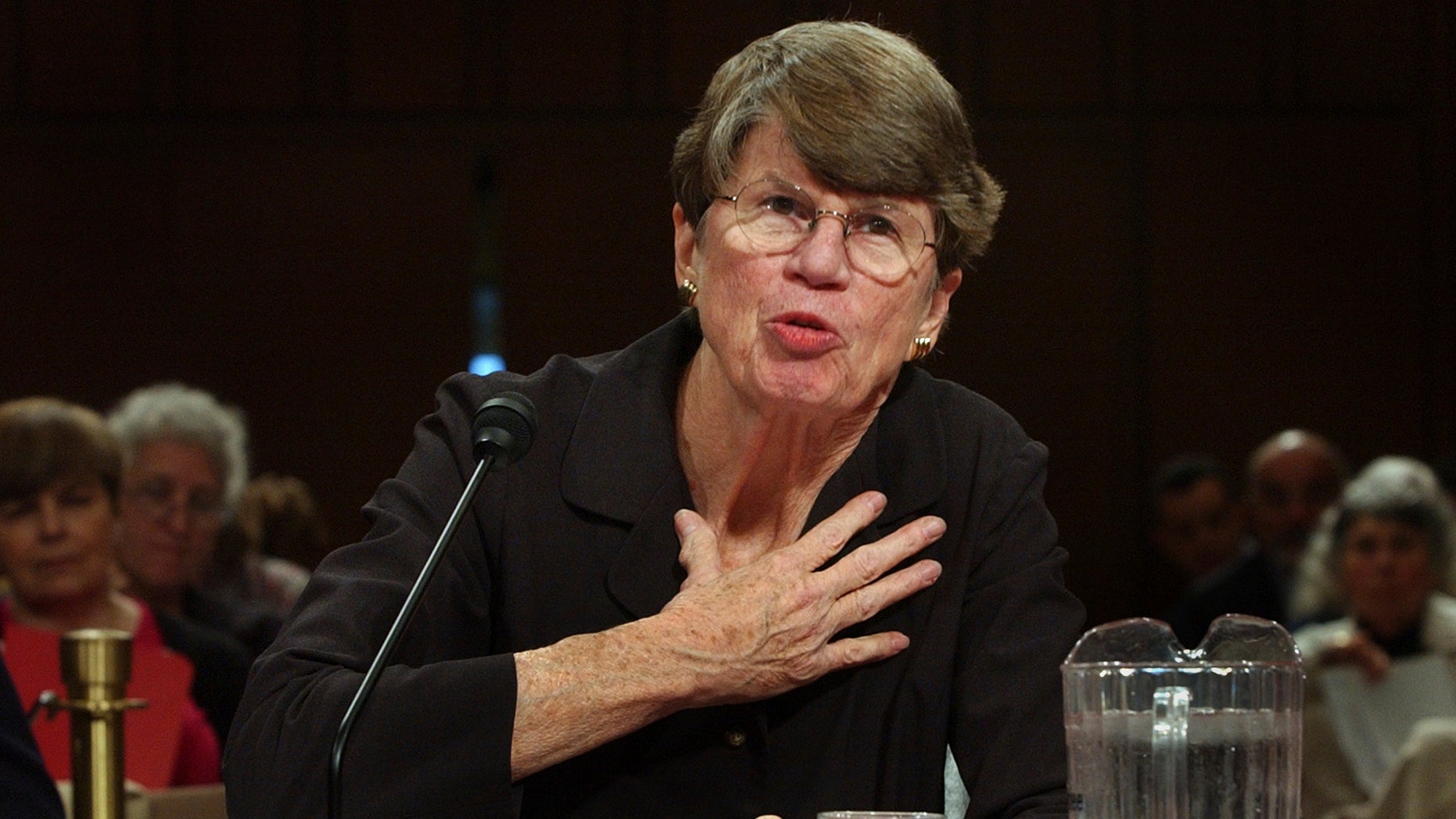 Former U.S. Attorney General Janet Reno in an April 13, 2004, file photo.