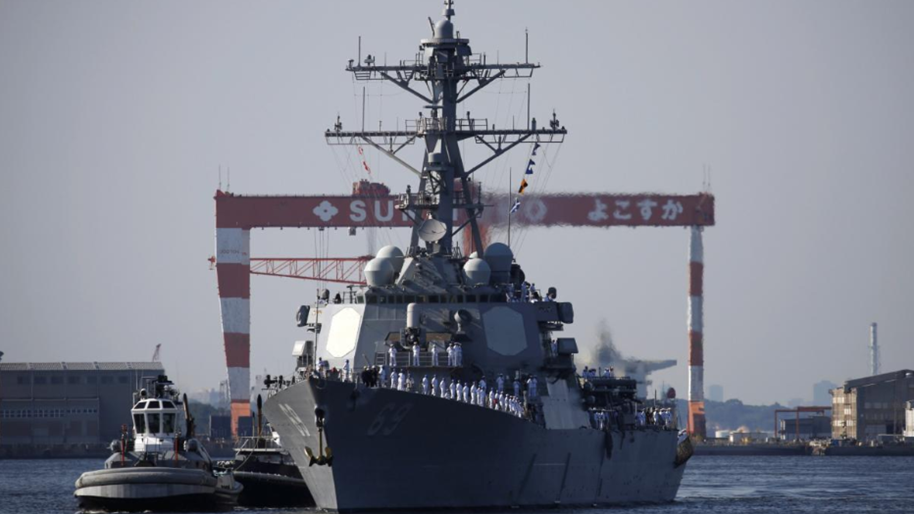 The U.S. guided-missile destroyer USS Milius (DDG69) arrives to join Forward Deployed Naval Forces at the U.S. naval base in Yokosuka, Japan May 22, 2018.