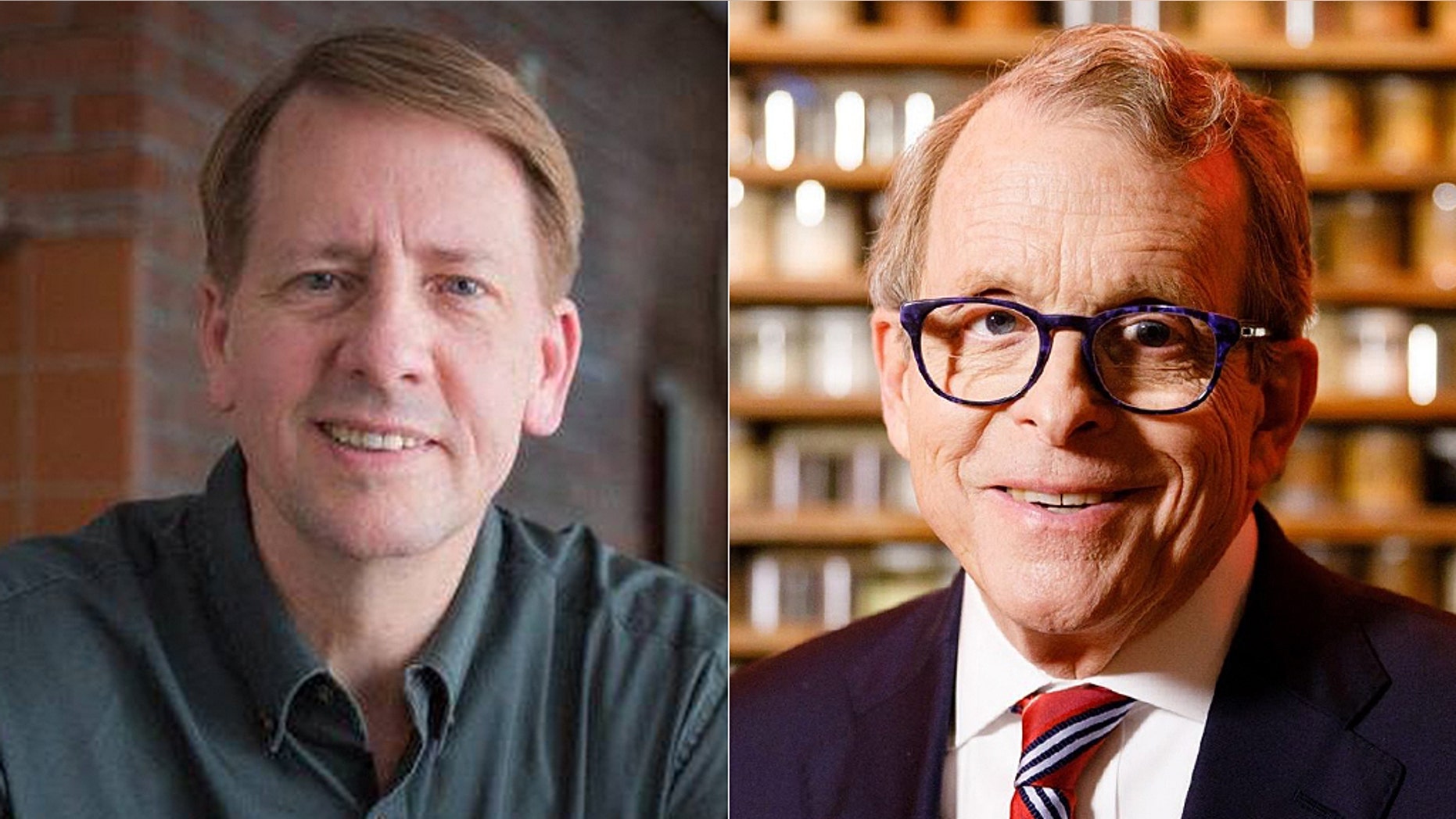 The Ohio governor's race between Democrat Richard Cordray, left, and Republican Mike DeWine, right, is tight with just weeks until the midterms.