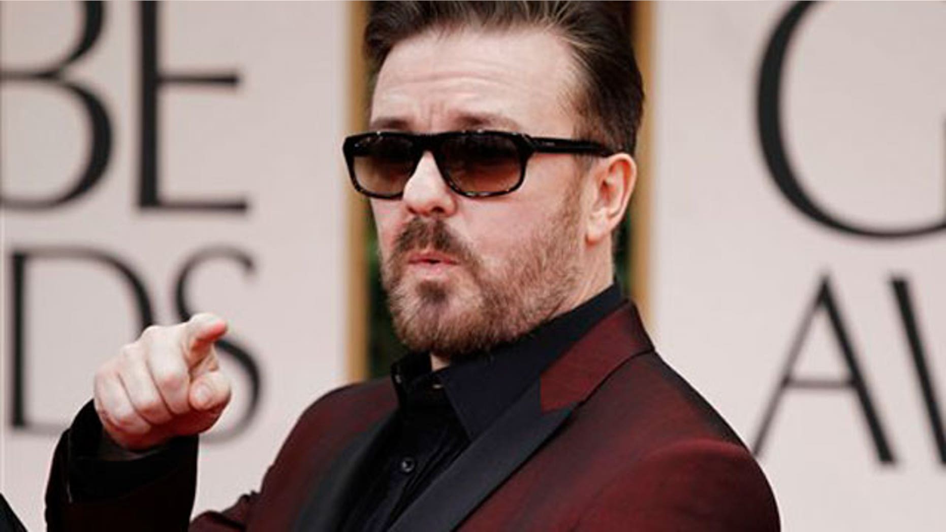Ricky Gervais, host of the 69th Annual Golden Globes.