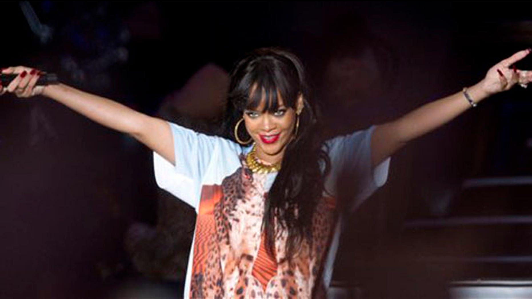 June 24, 2012: U.S singer Rihanna performs on stage at the Radio One Hackney Music Festival in Hackney marshes, east London.