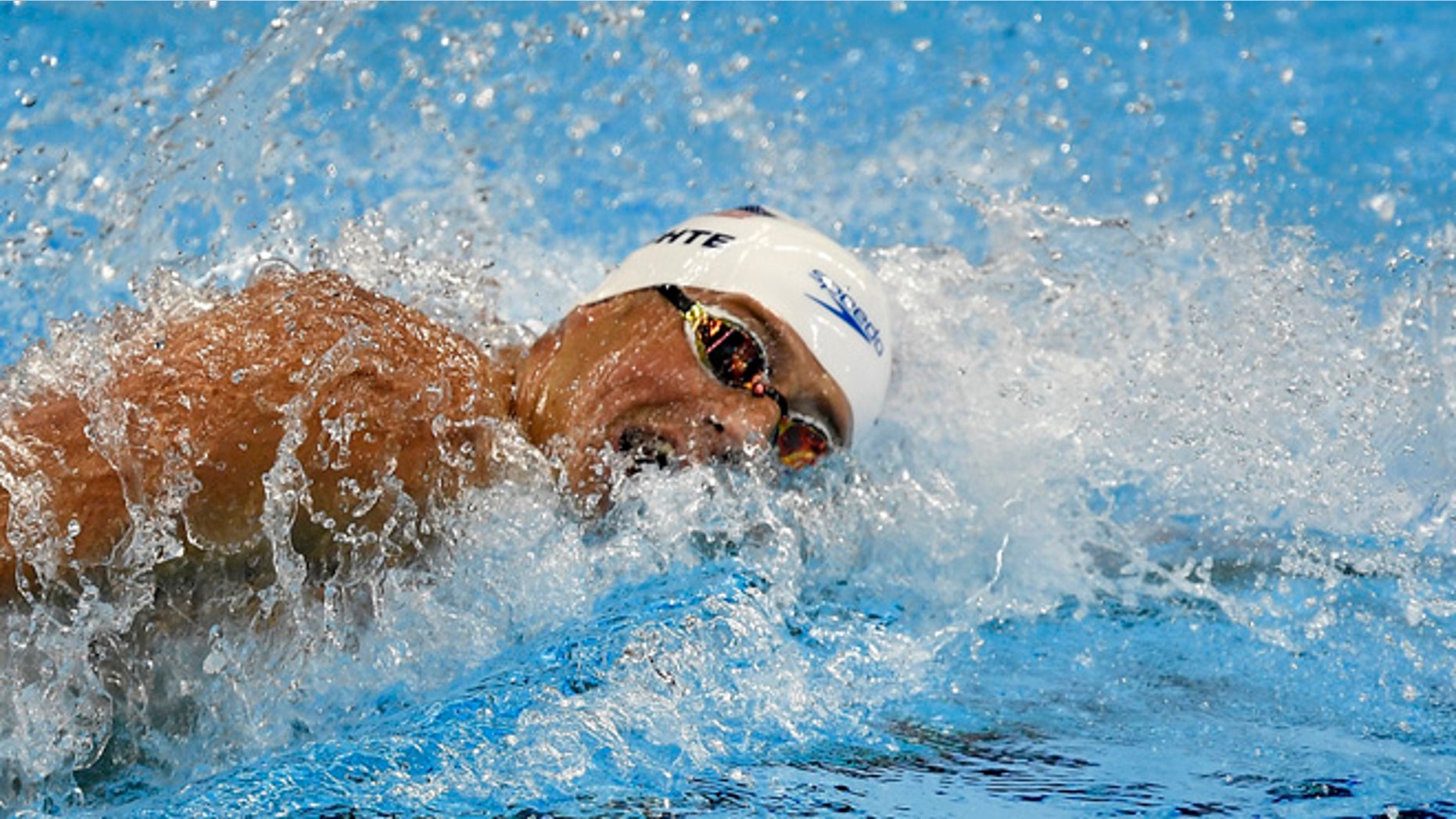 Ryan Lochte swims his leg in a men's 4x200-meter freestyle relay heat at the 2016 Summer Olympics. (AP Photo/Martin Meissner)