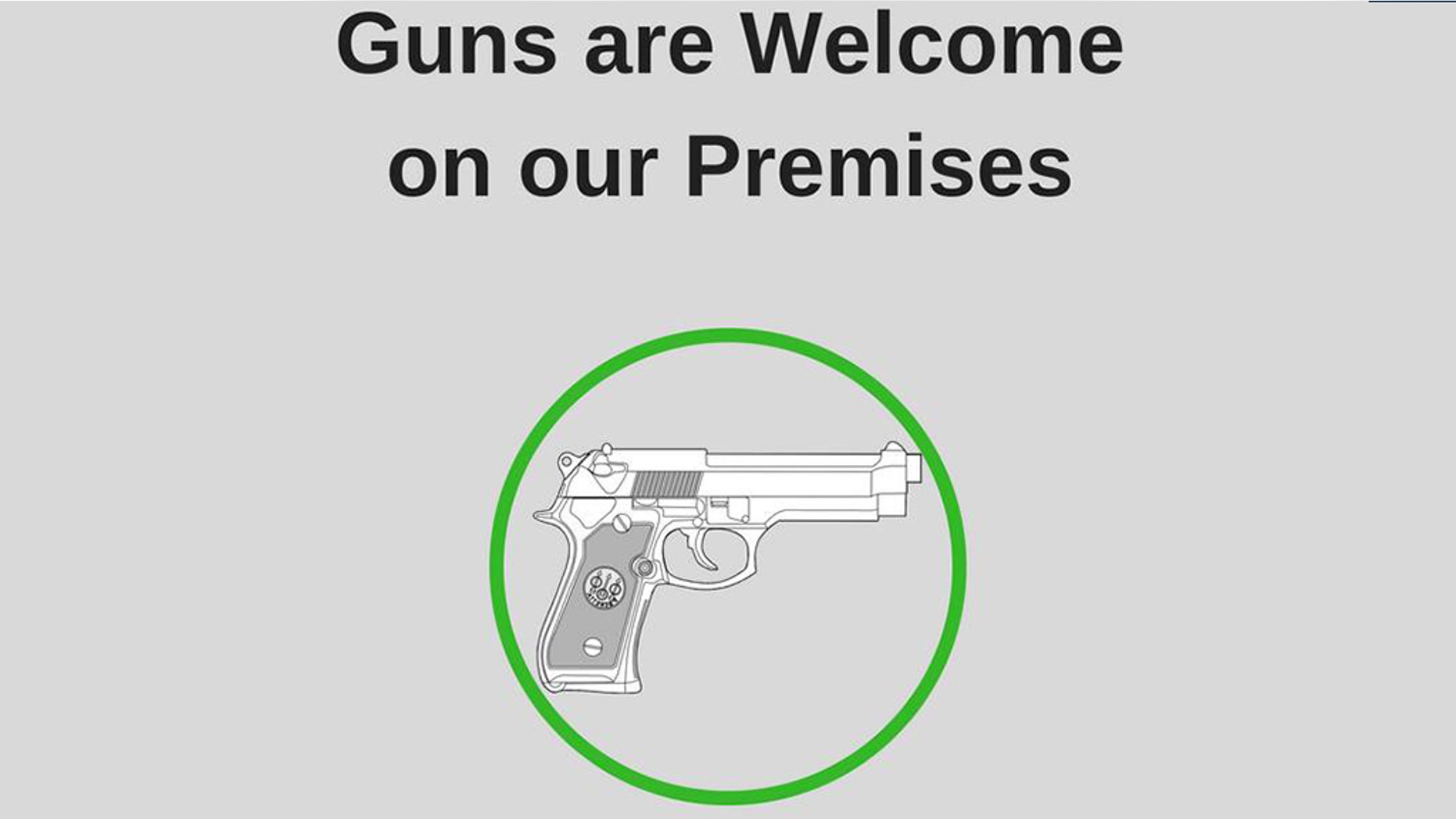 A restaurant's social media post has sparked an intense debate about the 2nd Amendment.