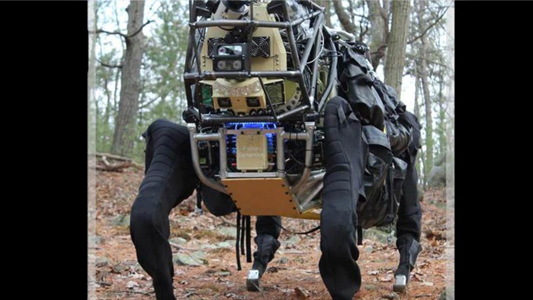 The LS3 robot funded by DARPA is a faster, quieter version of Boston Dynamics' BigDog robot.