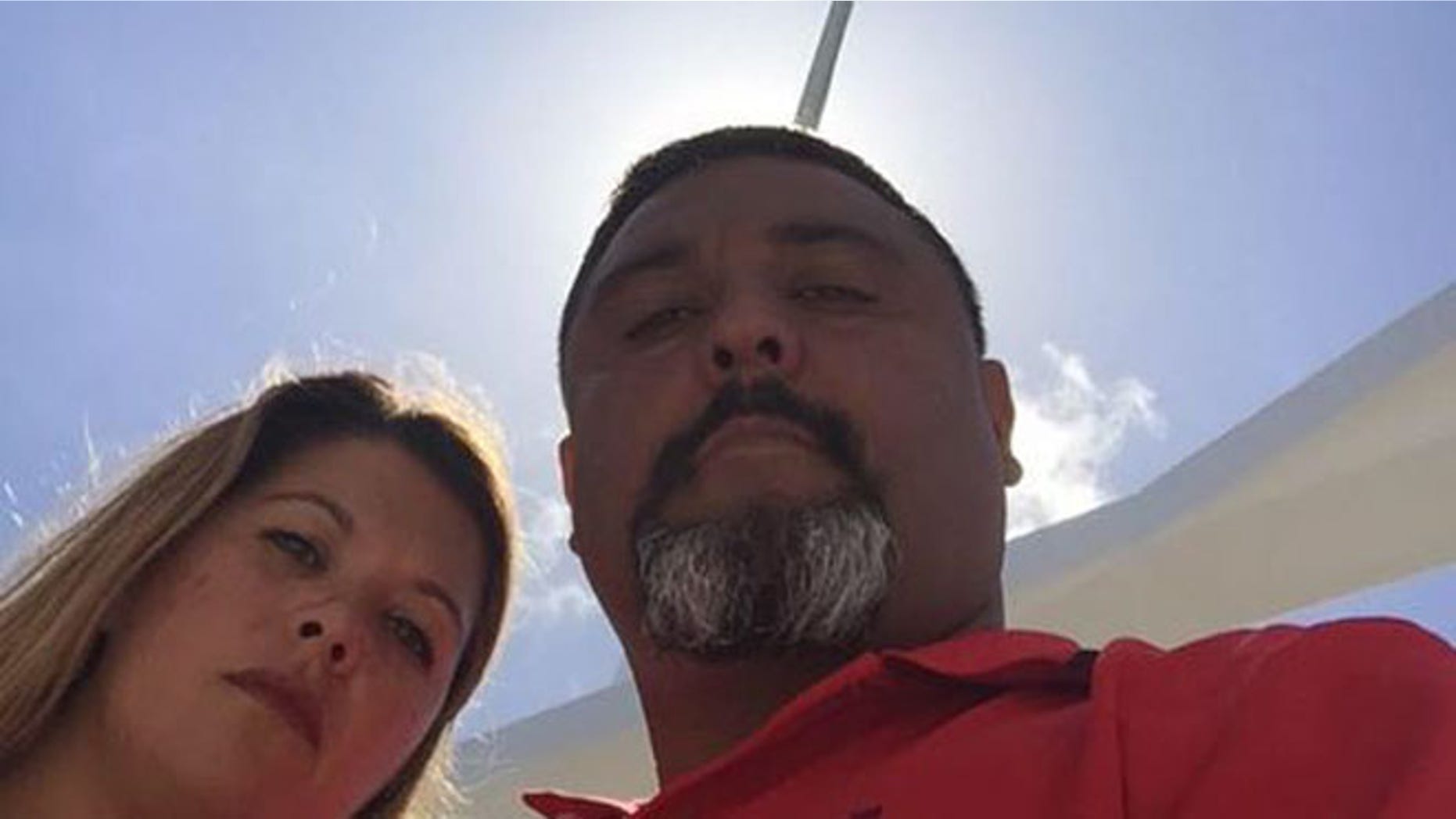 Rodney Buentello (right) with his wife. (Photo: via Facebook)