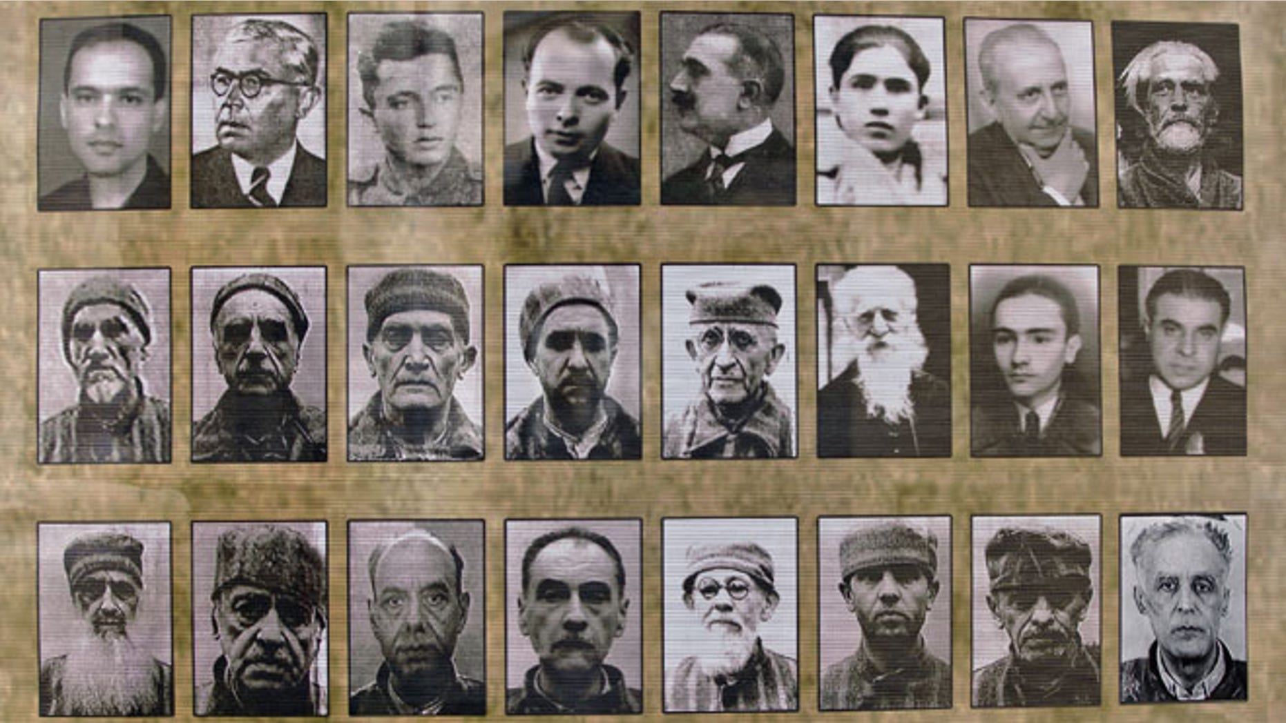 May 9, 2013: Pictures of deportees and prisoners are on display, in Bucharest, Romania, at the opening of a permanent memorial exhibition for the victims of the communist regime persecutions. (AP Photo/Vadim Ghirda)