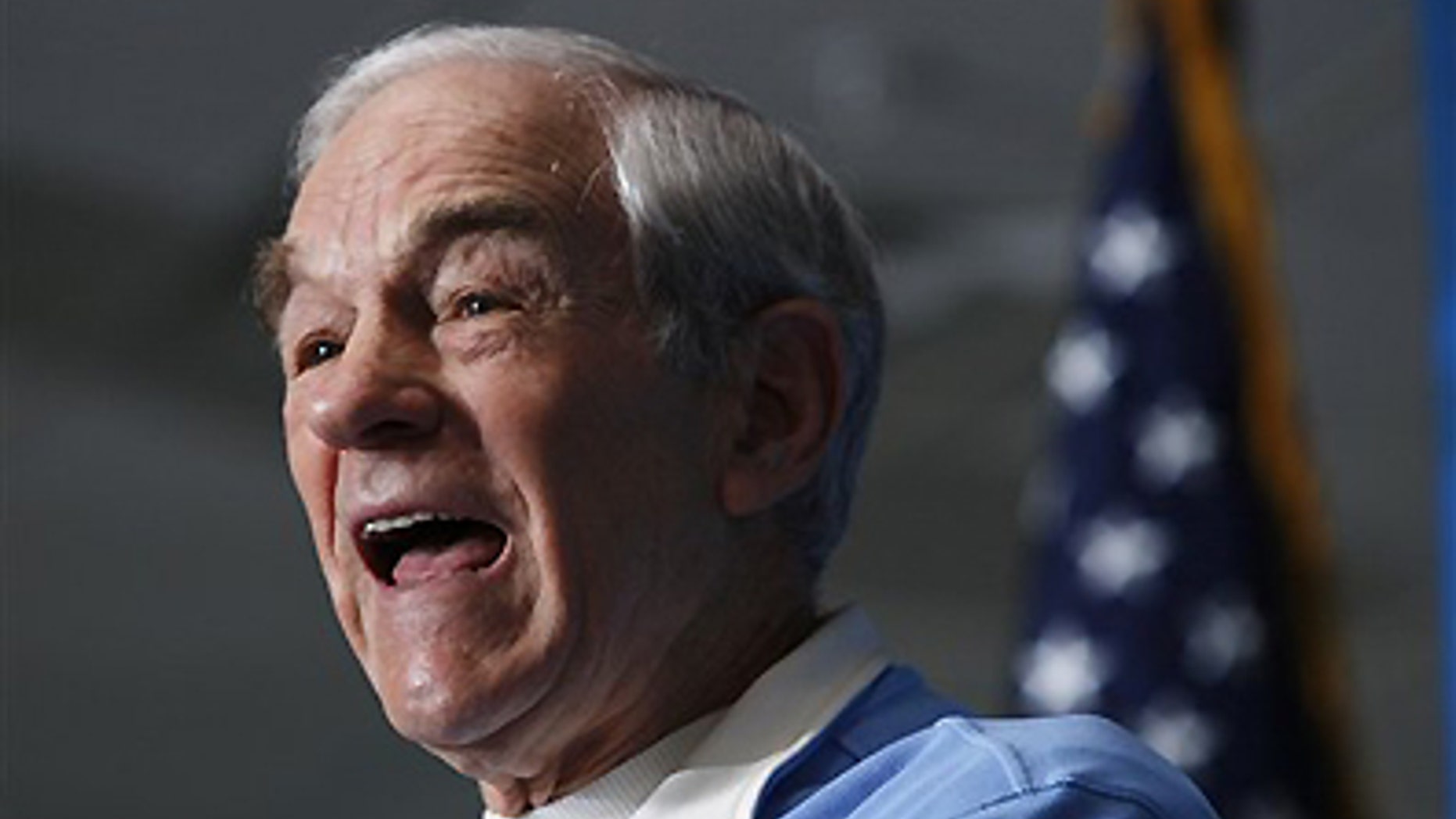 Jan. 28, 2012: Republican presidential candidate, Rep. Ron Paul, R-Texas, speaks during a campaign stop at the University of Southern Maine in Gorham, Maine.