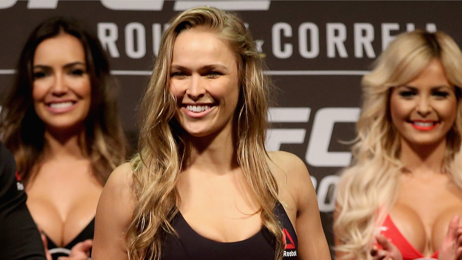 UFC Strawweight Champion Ronda Rousey on July 31, 2015 in Rio de Janeiro, Brazil.