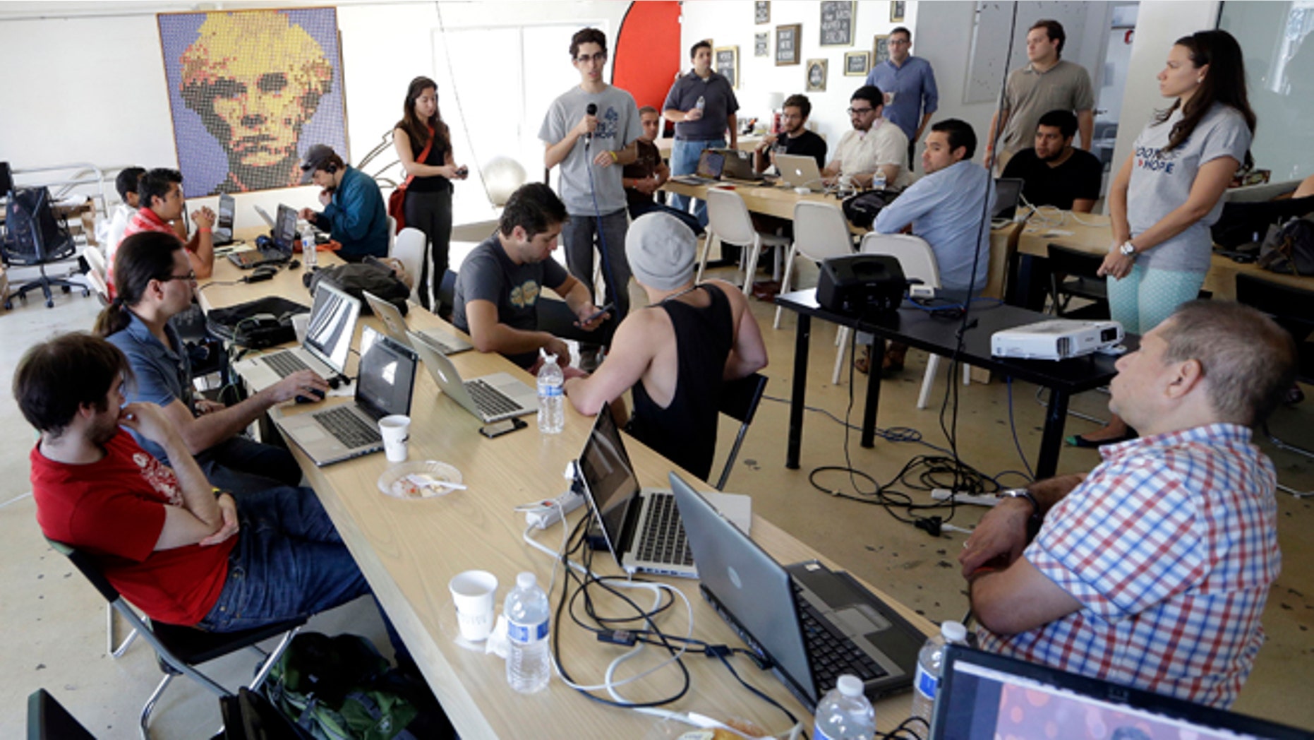 Raul Moas, executive director of Roots of Hope, during a "Hackathon for Cuba" event in Miami, in February 2014.