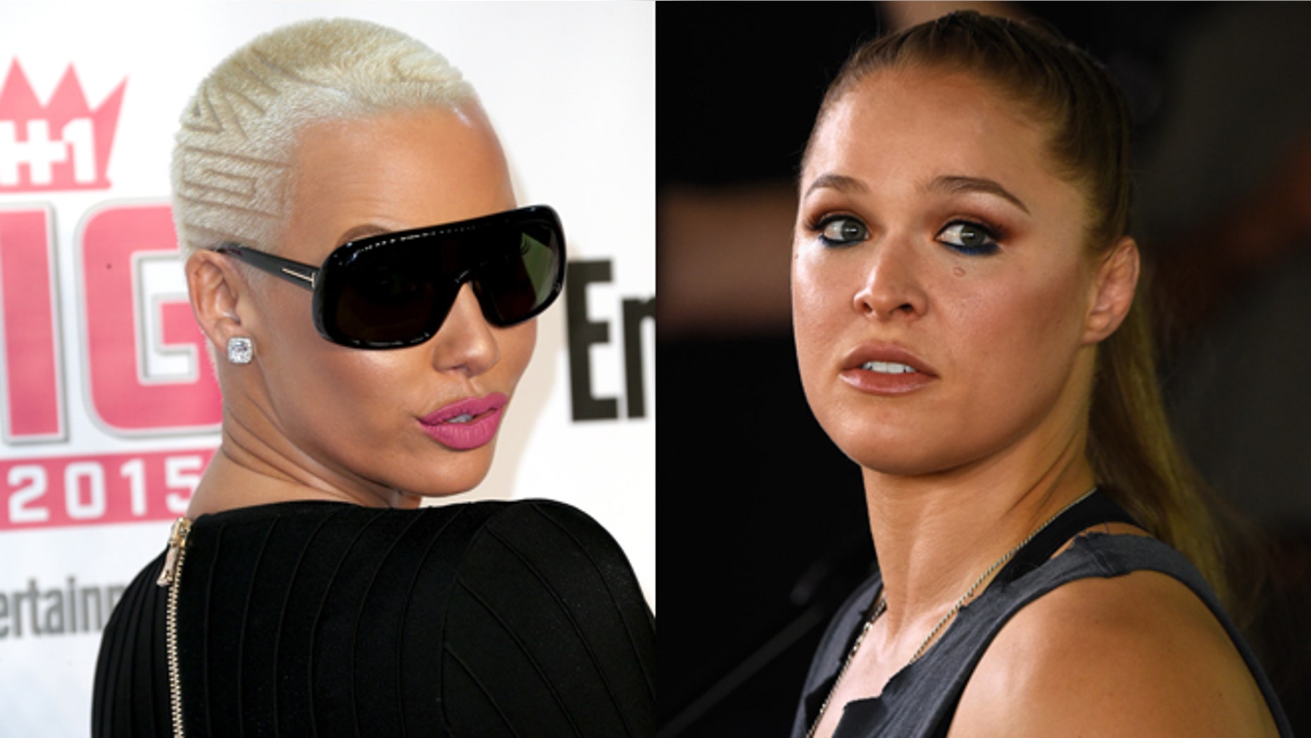 Amber Rose (left) and Ronda Rousey. (Photos: Getty Images)
