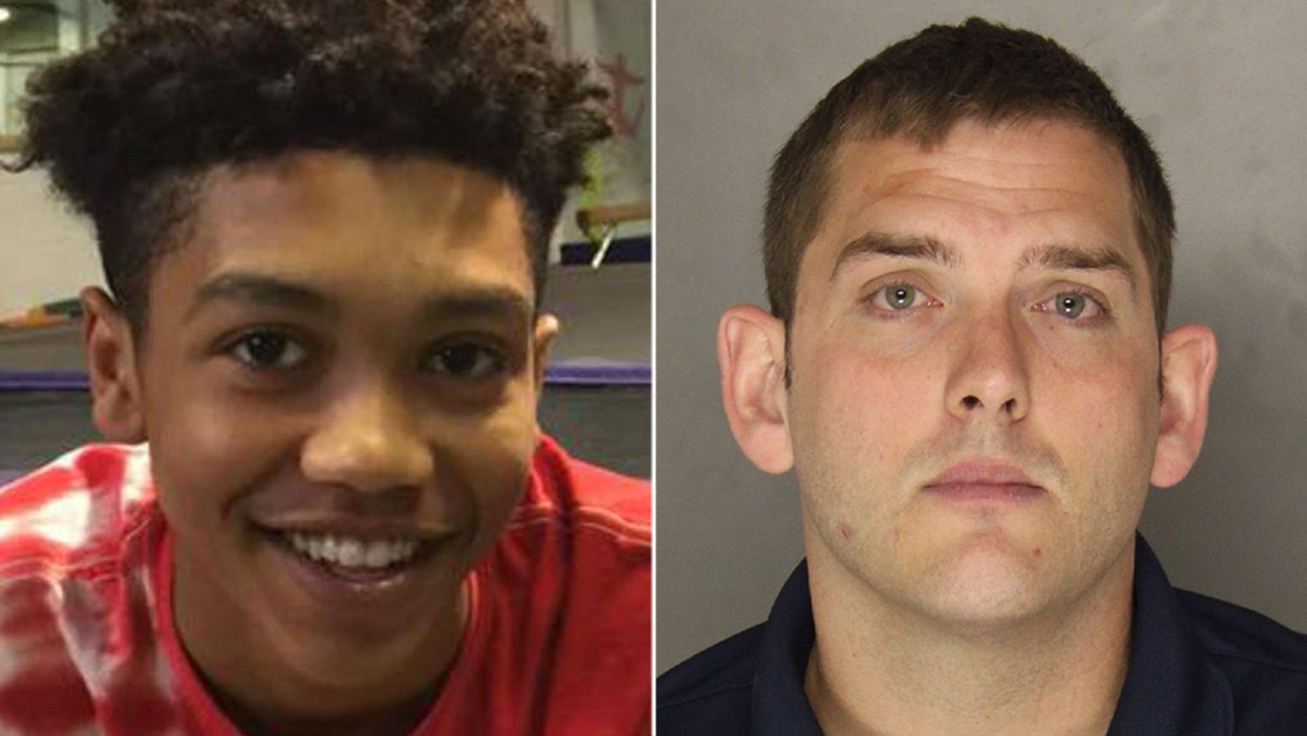East Pittsburgh Police Officer Michael Rosfeld (right) was charged with one count of criminal homicide in the shooting death of 17-year-old Antwon Rose Jr.