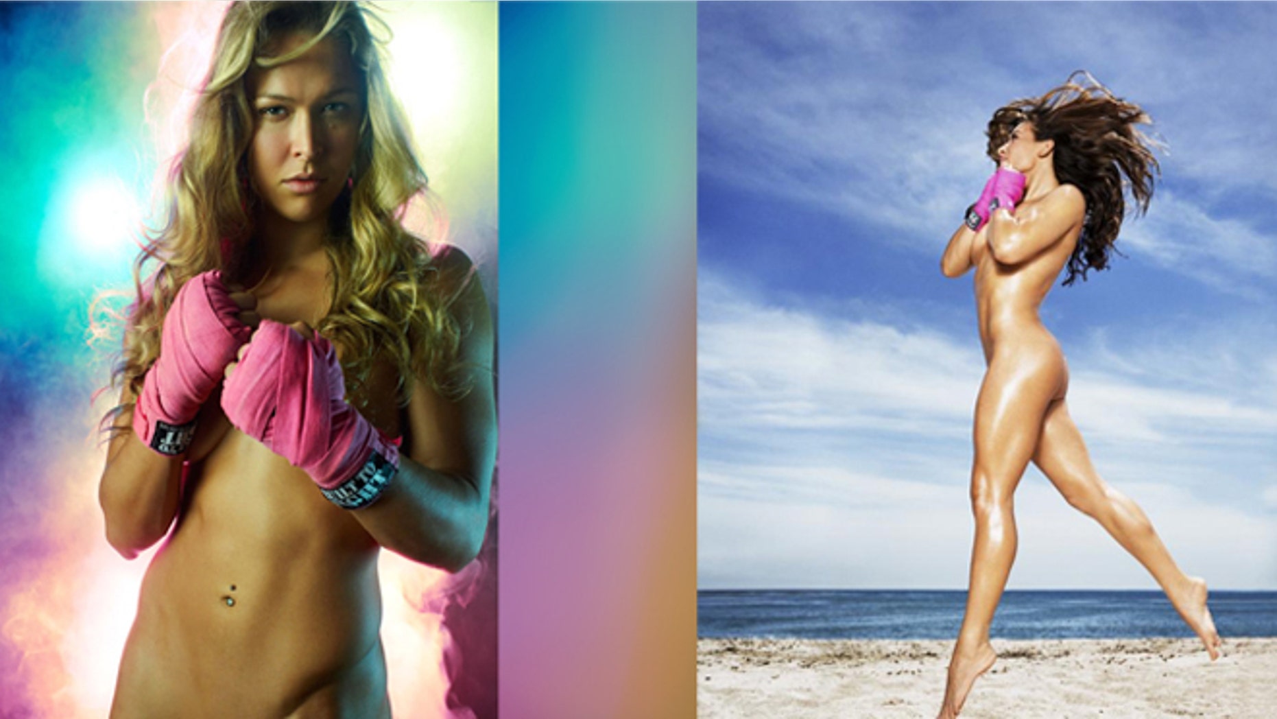 Ronda Rousey Left In The 2012 Issue And Miesha Tateright In Ronda Rousey Left In The 2012 Issue And Miesha Tateright In