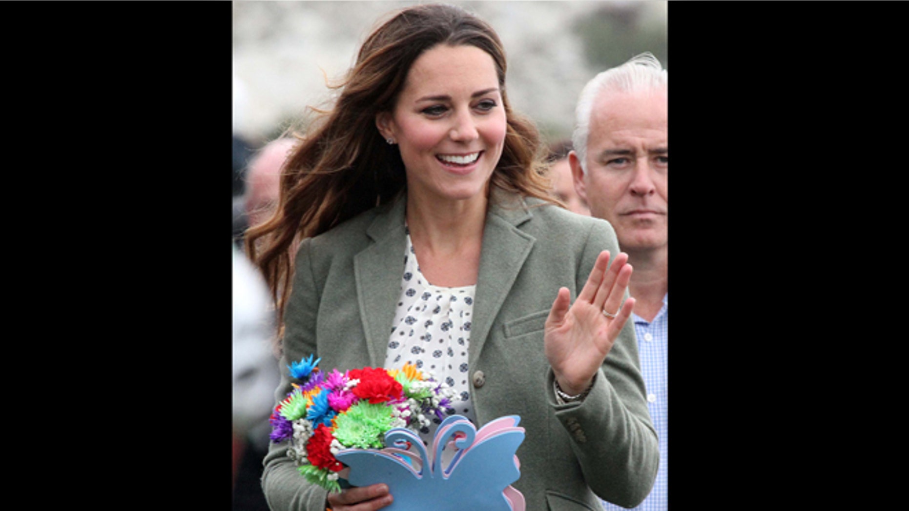 Aug 30, 2013: Kate, Duchess of Cambridge, made her first public appearance since the birth of Prince George as she joined husband Prince William, the Duke Of Cambridge, at Breakwater Country Park for the start of the Ring O' Fire Anglesey Coastal Ultra Marathon, a three-day, 135-mile foot race around the rugged coast of Anglesey, Wales